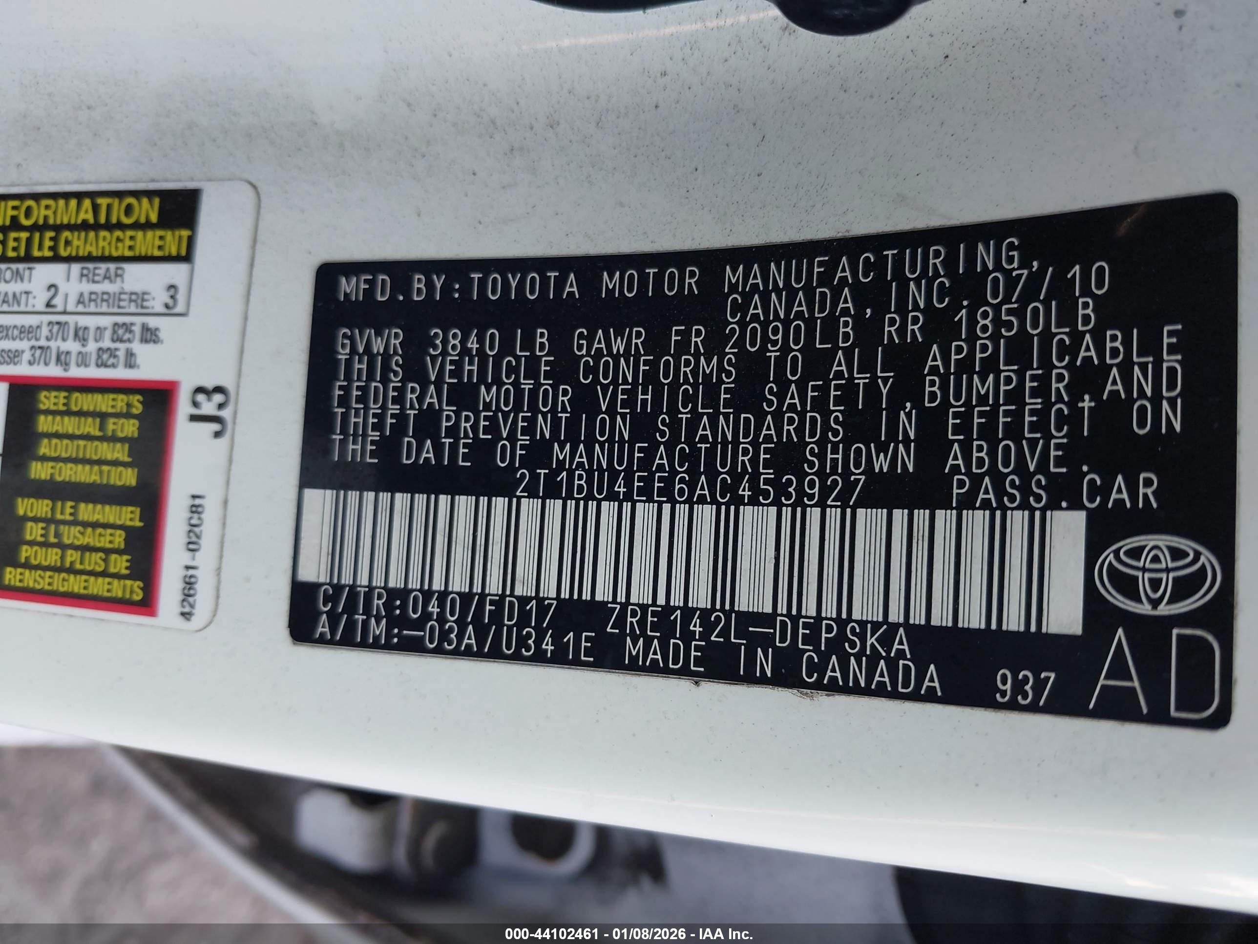 TOYOTA COROLLA image 9