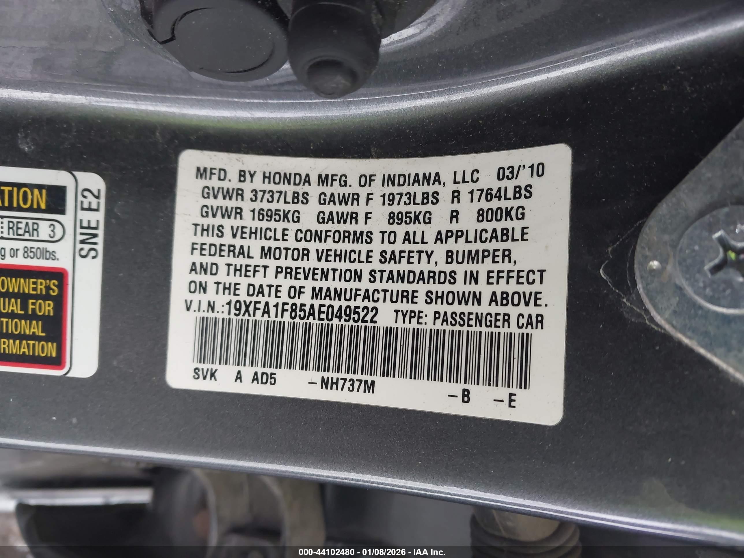 HONDA CIVIC image 9