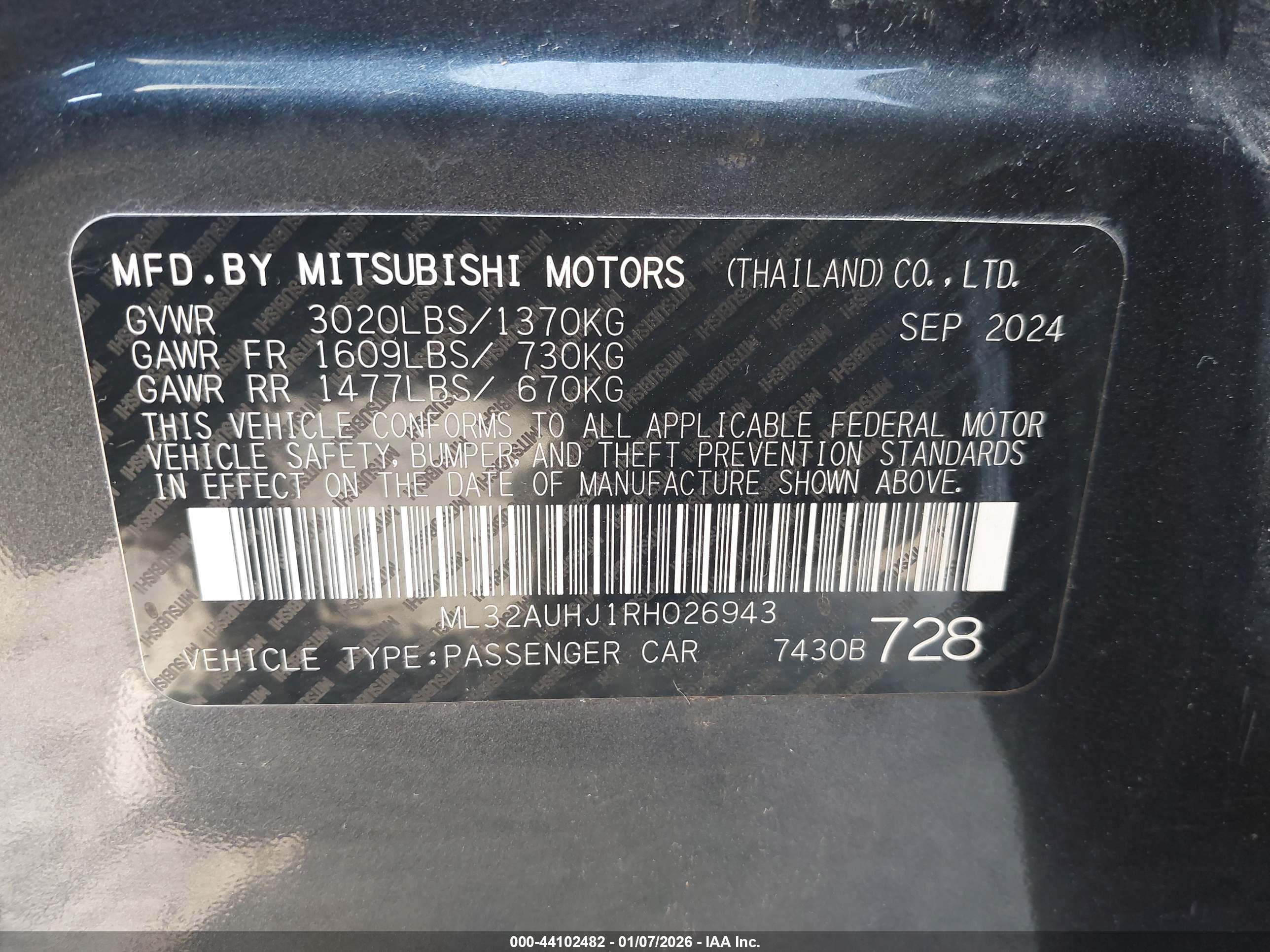 MITSUBISHI MIRAGE image 9
