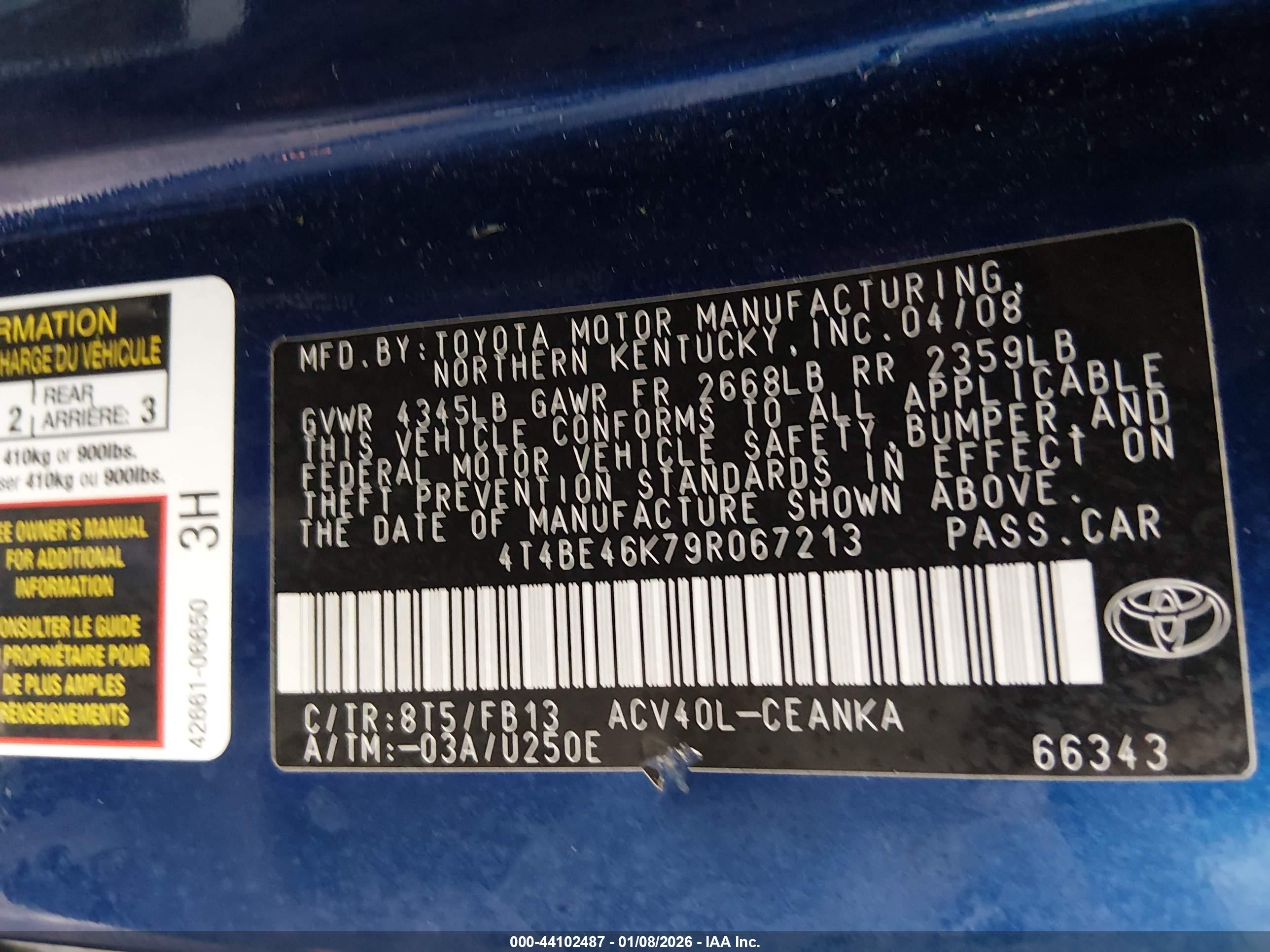 TOYOTA CAMRY image 9