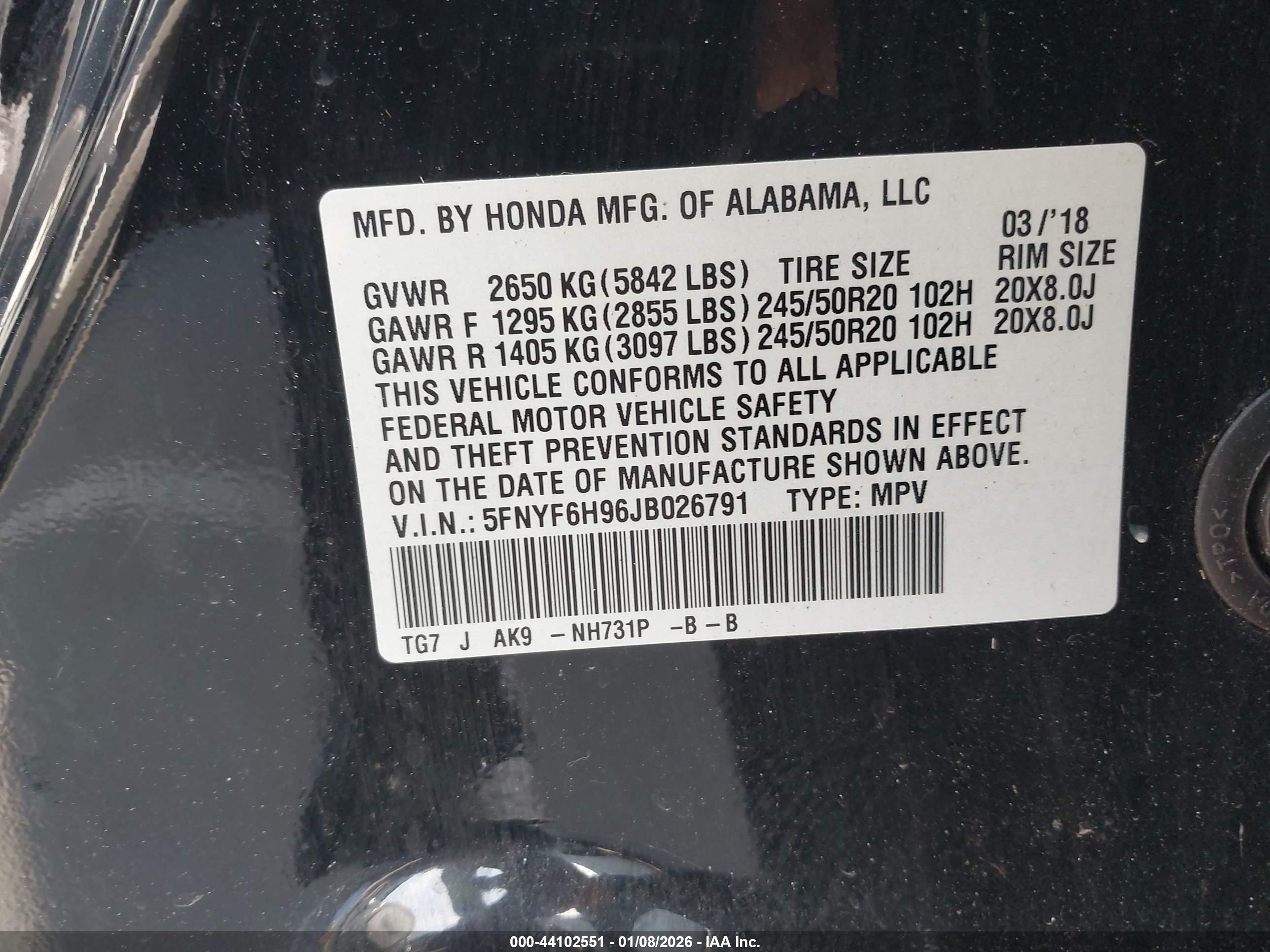 HONDA PILOT image 9