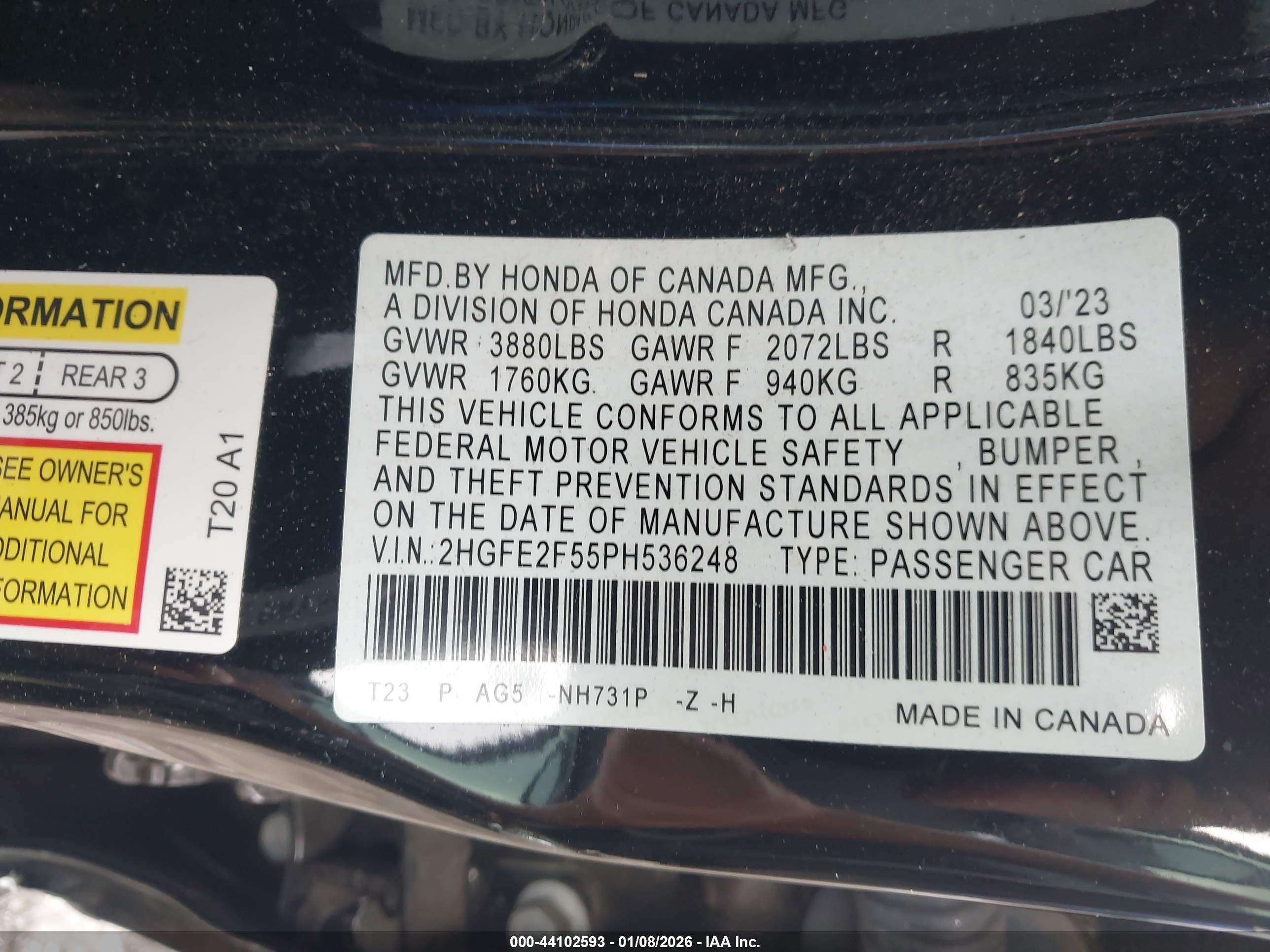 HONDA CIVIC image 9