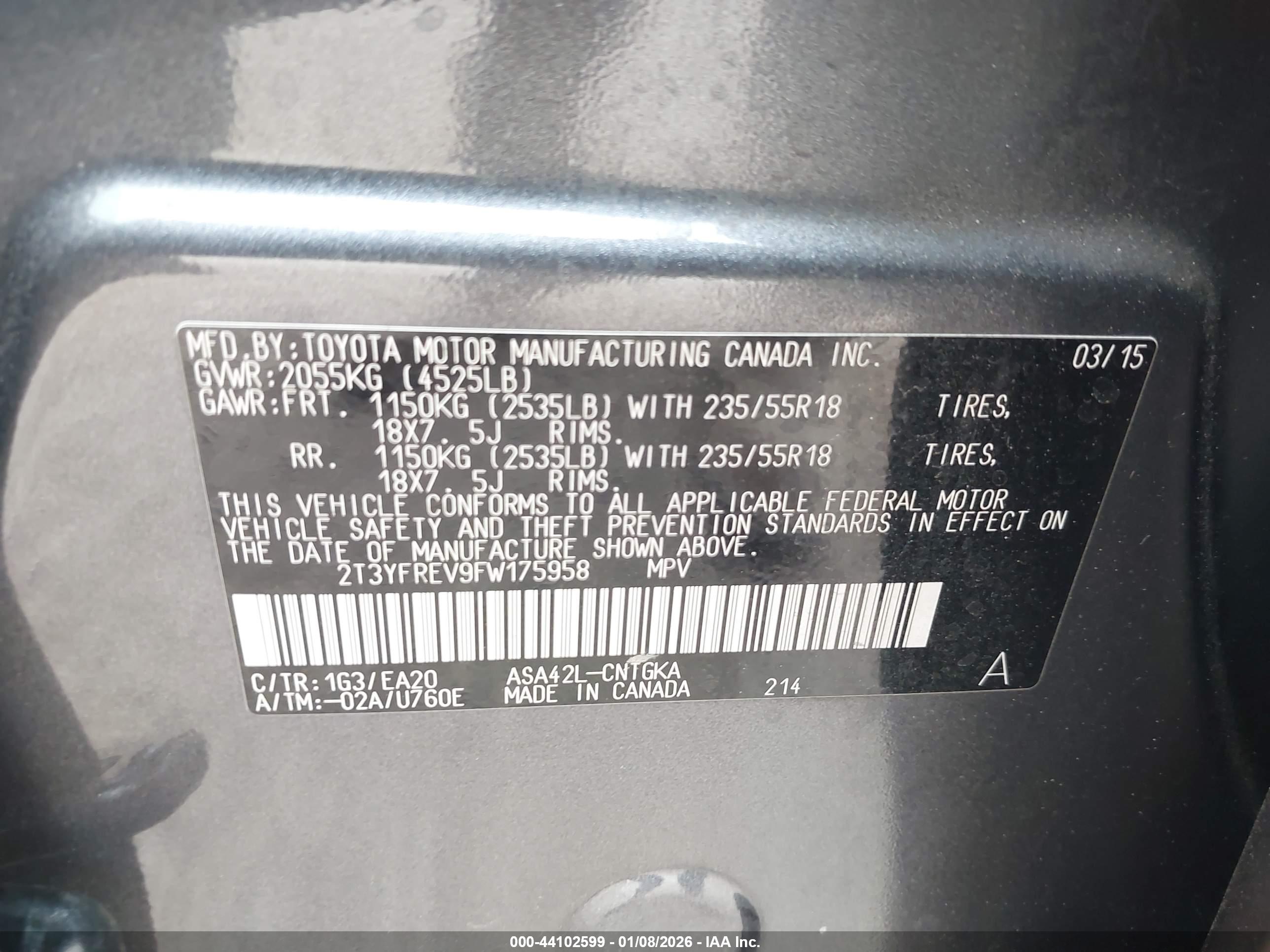 TOYOTA RAV4 image 9