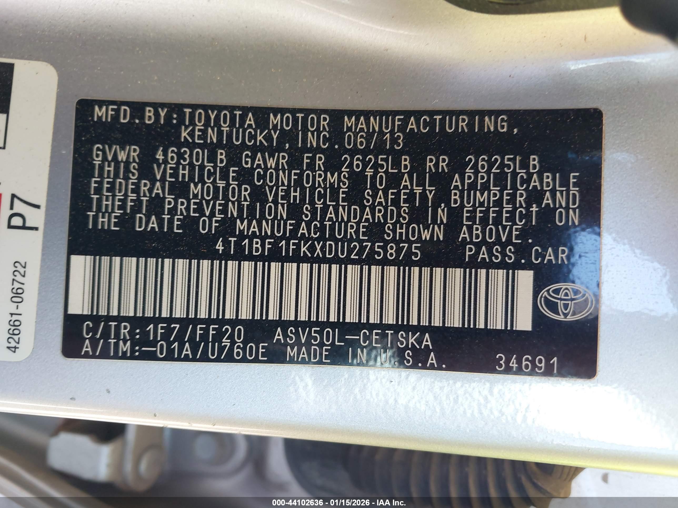 TOYOTA CAMRY image 9