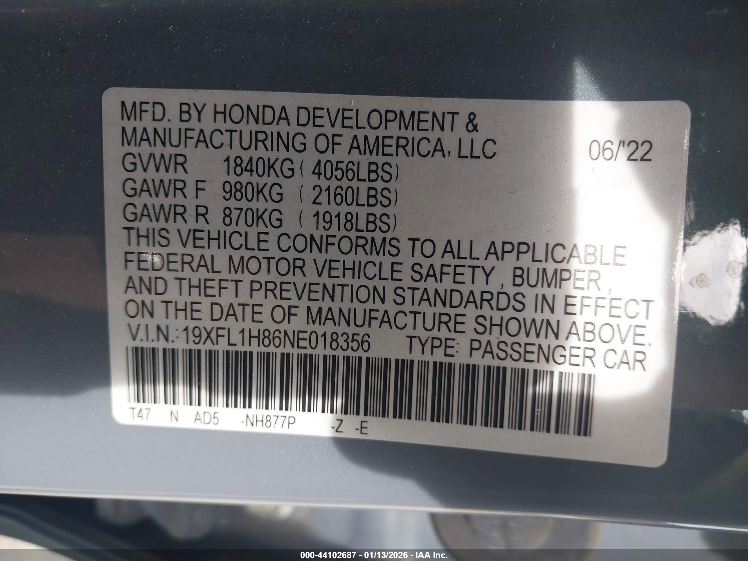 HONDA CIVIC image 9