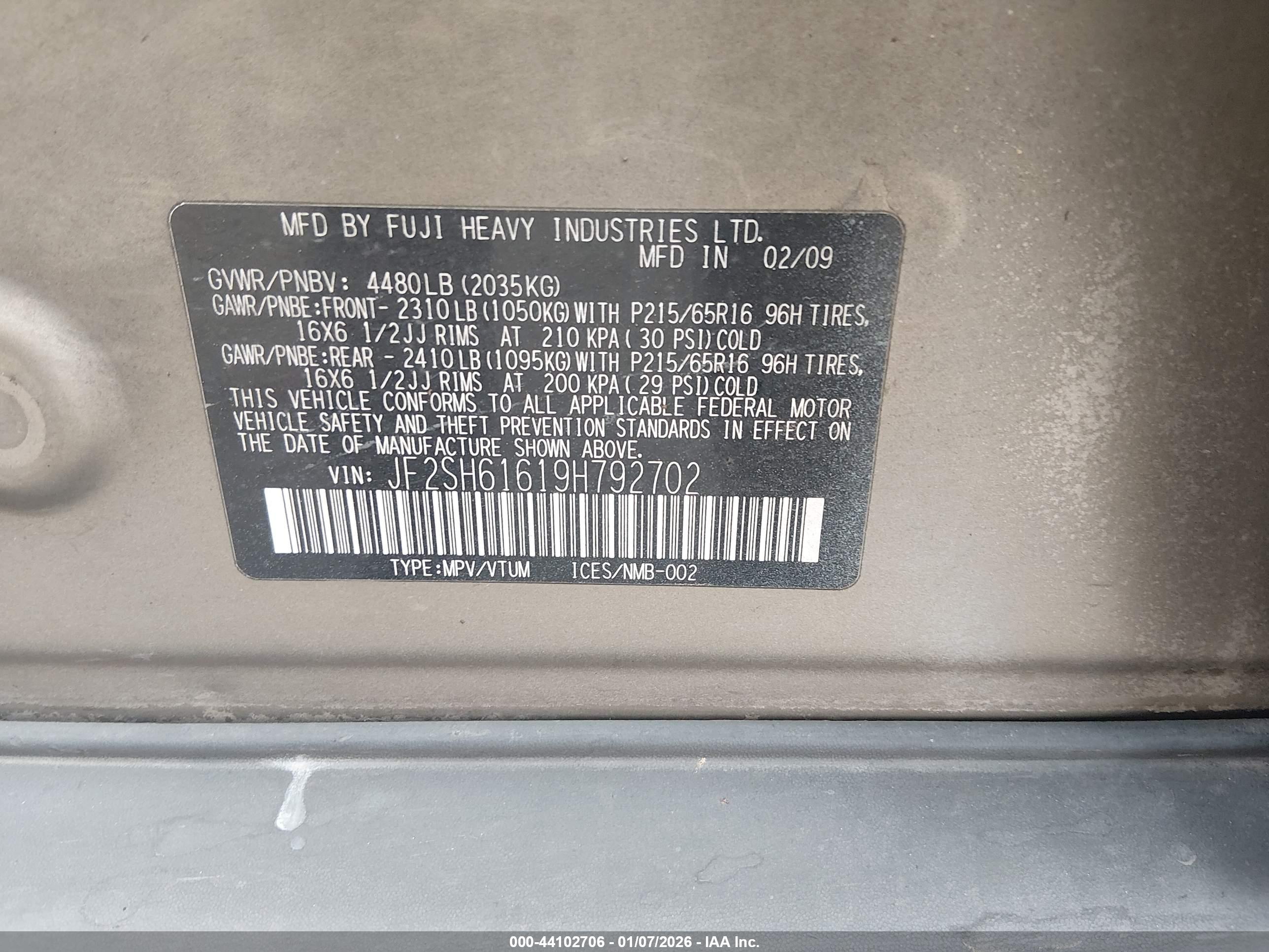 SUBARU FORESTER image 9
