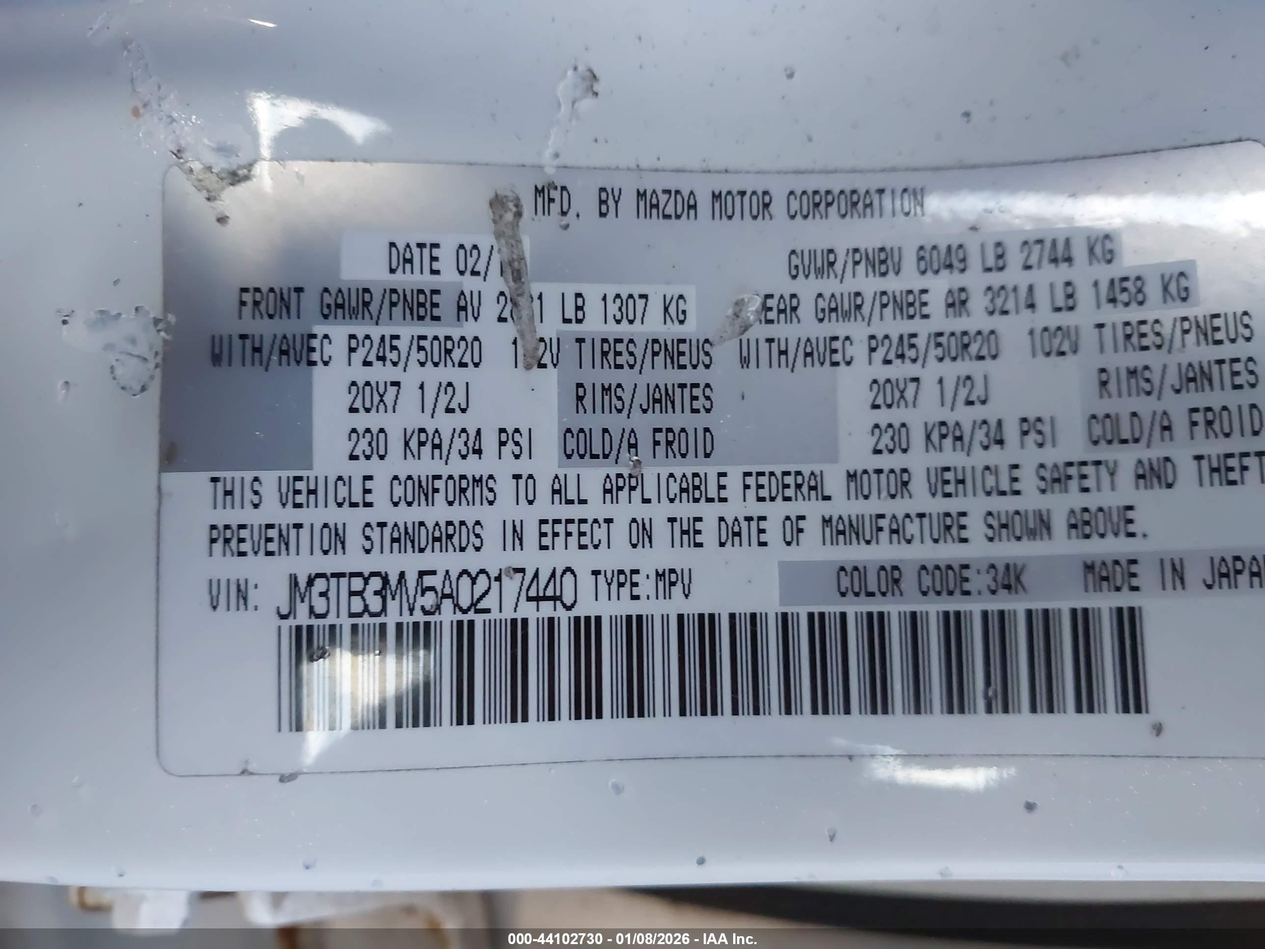 MAZDA CX-9 image 9