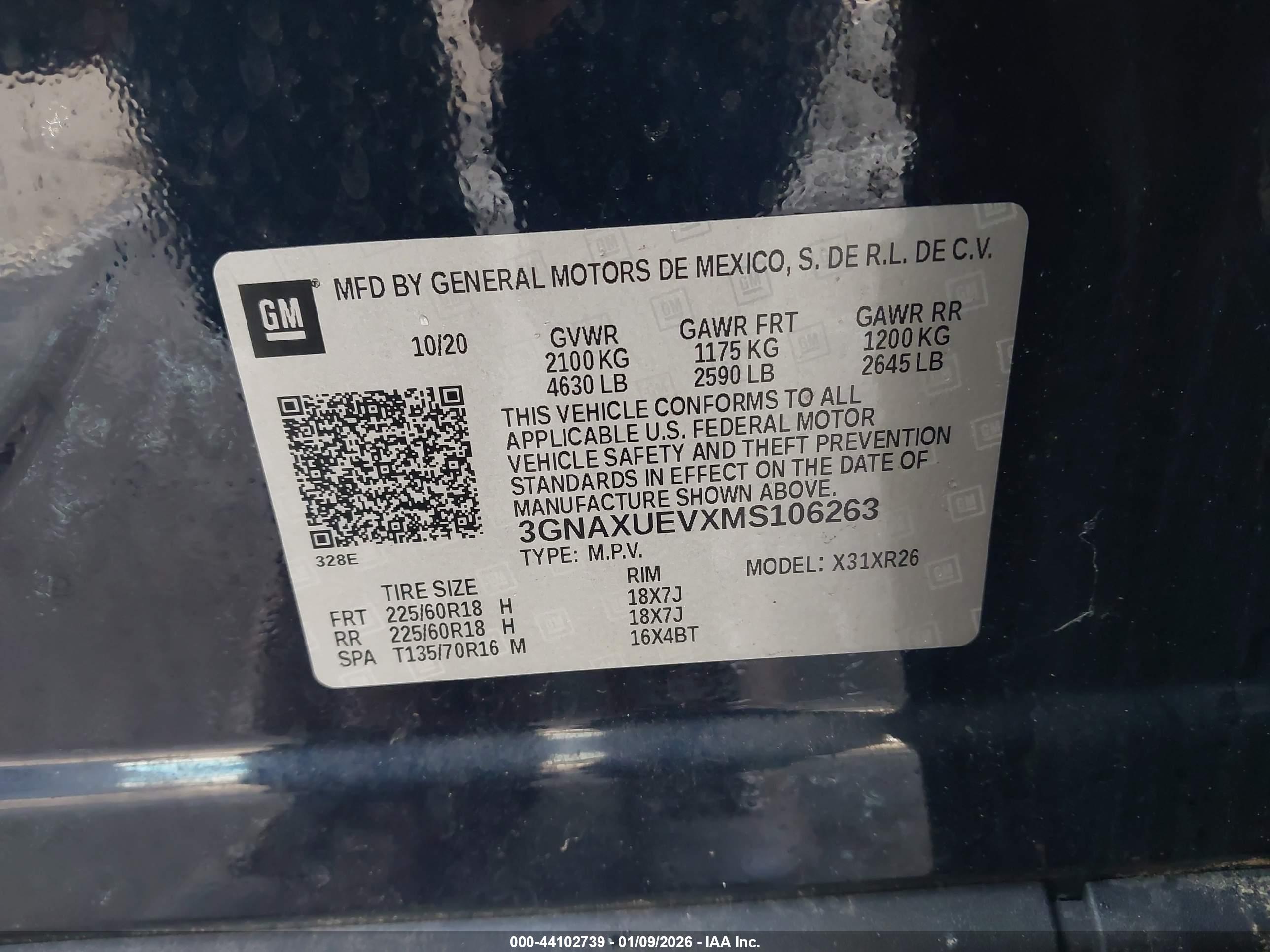 CHEVROLET EQUINOX image 9