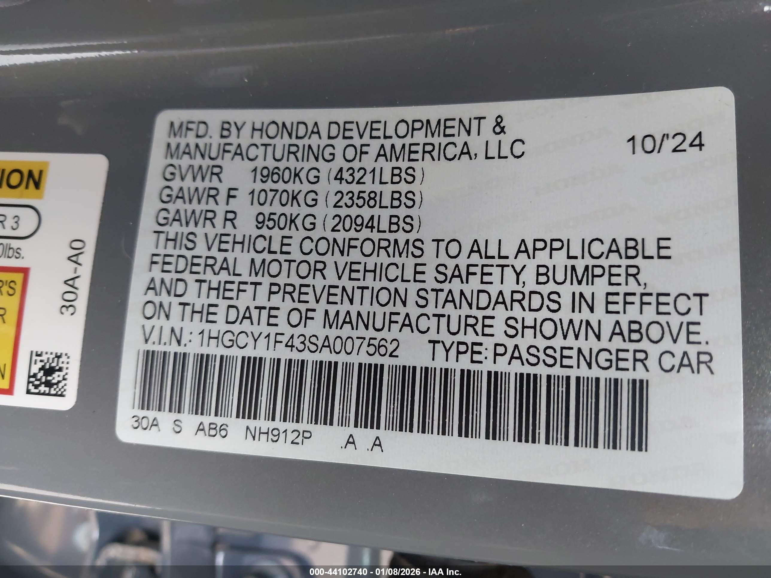 HONDA ACCORD image 9