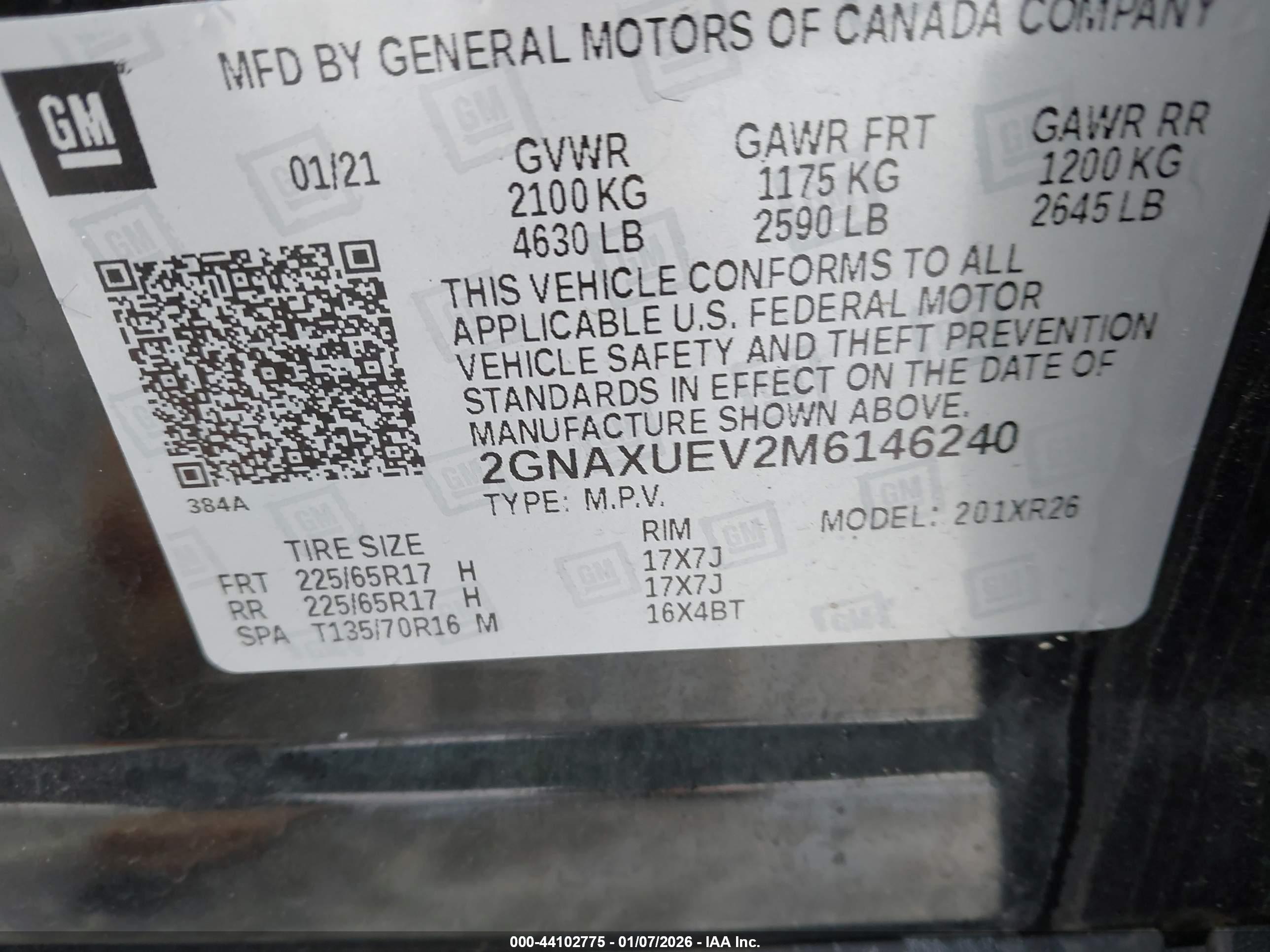 CHEVROLET EQUINOX image 9