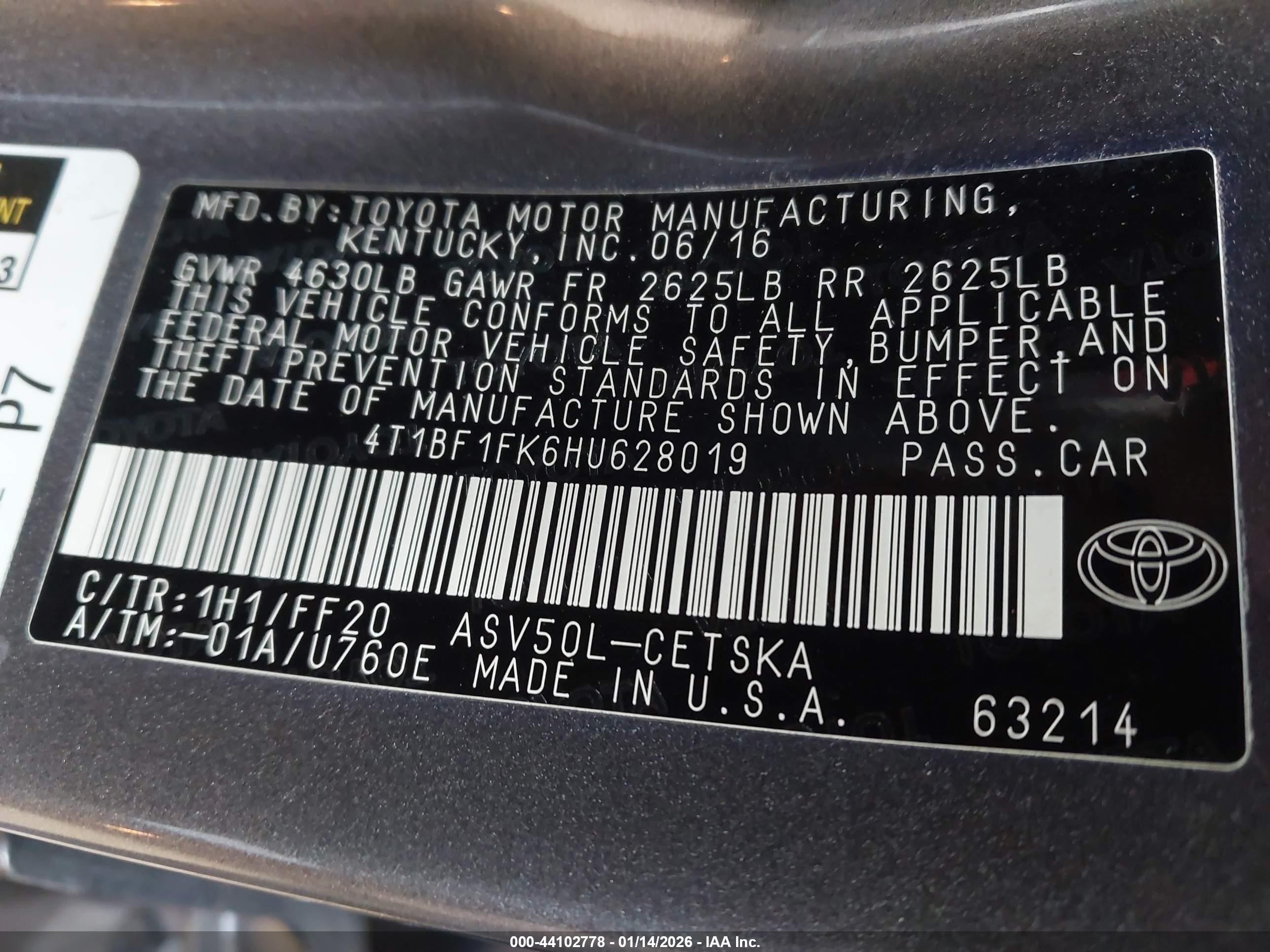 TOYOTA CAMRY image 9