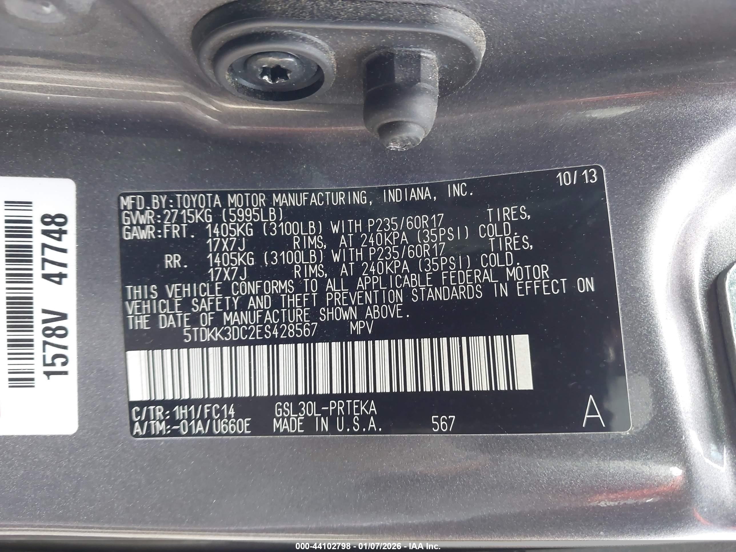 TOYOTA SIENNA image 9