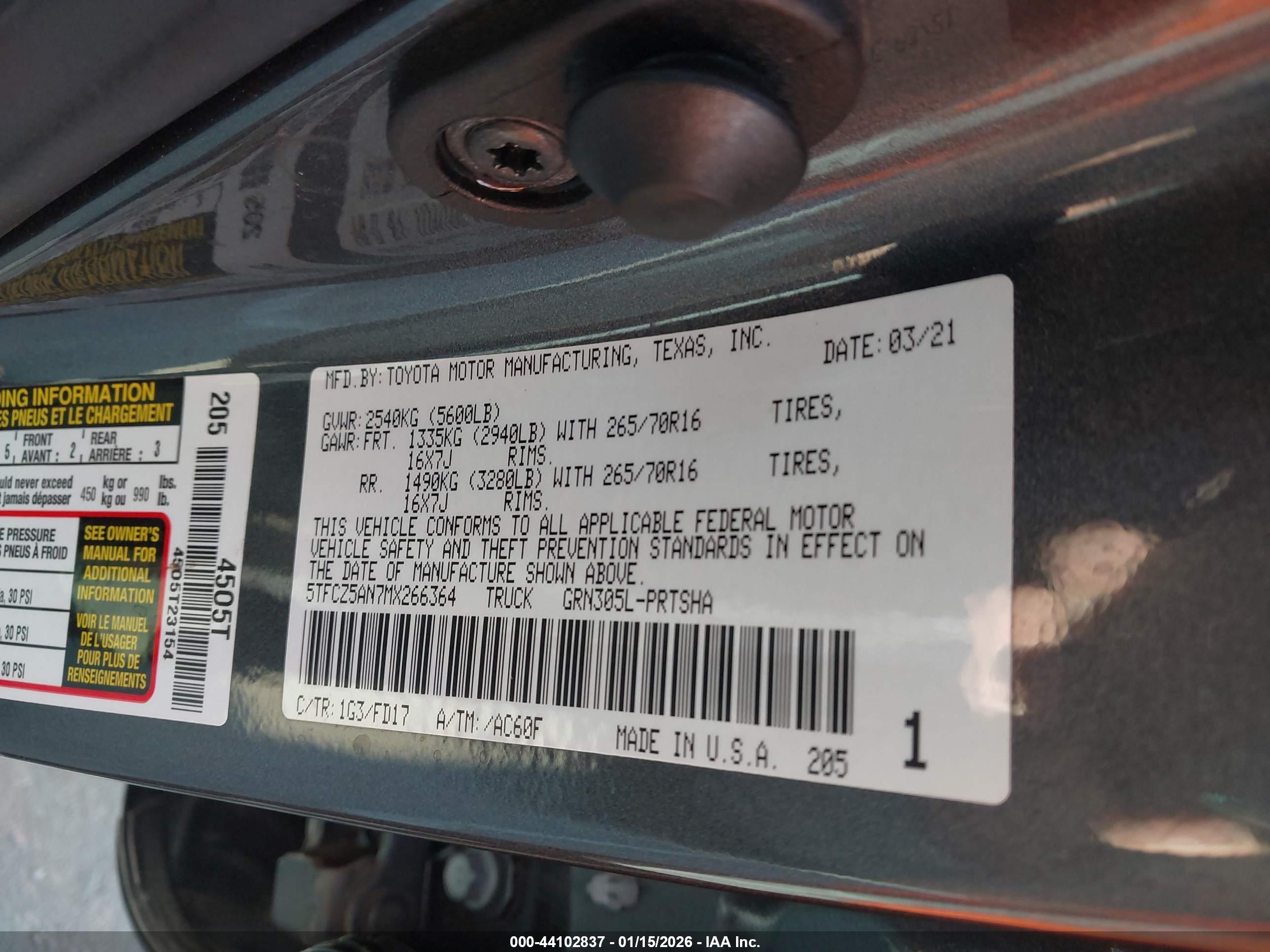 TOYOTA TACOMA image 9