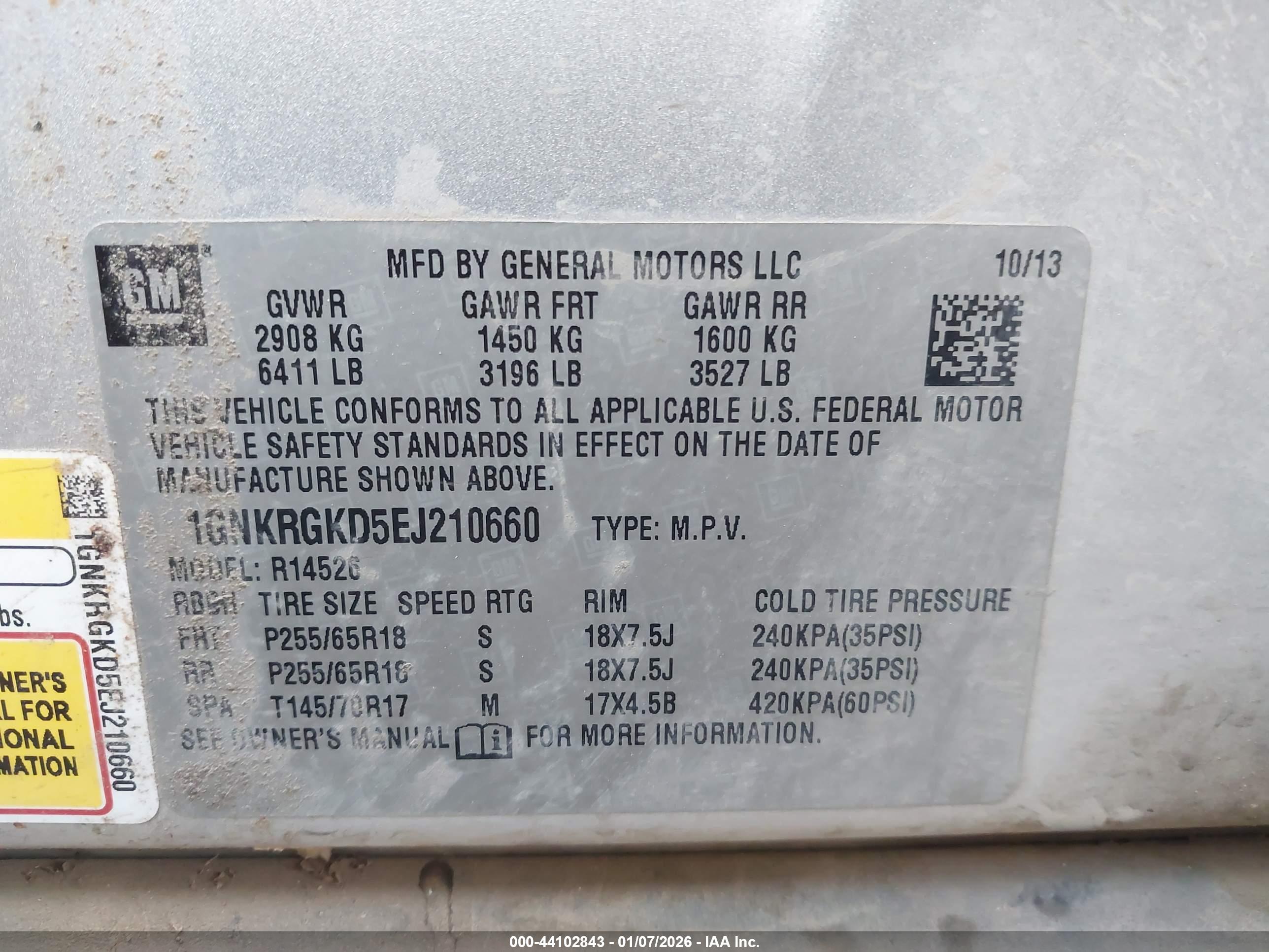 CHEVROLET TRAVERSE image 9