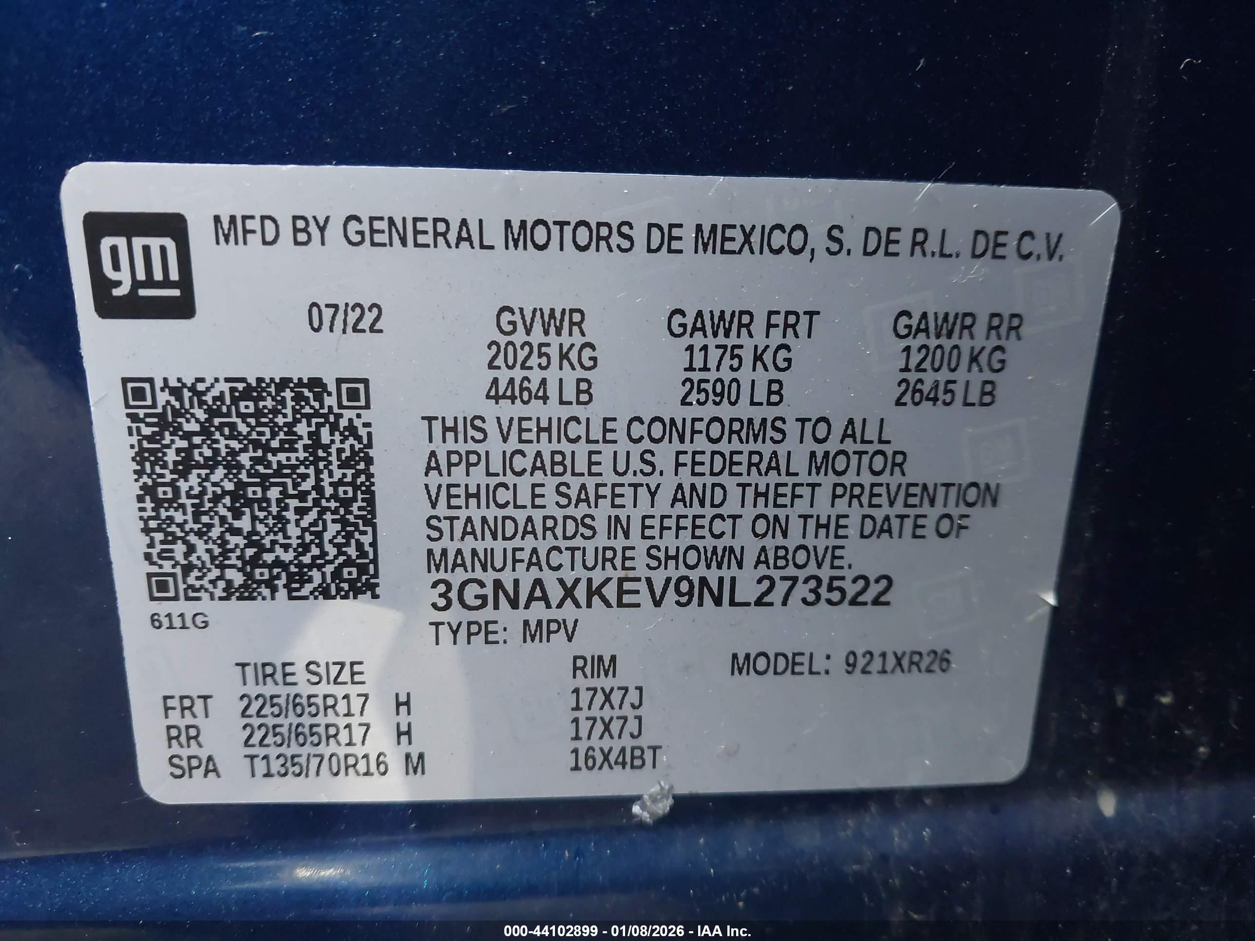 CHEVROLET EQUINOX image 9