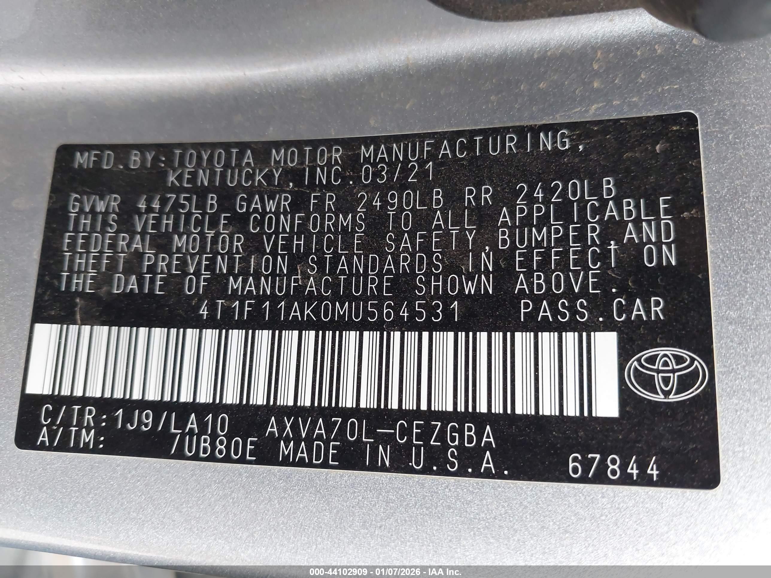TOYOTA CAMRY image 9
