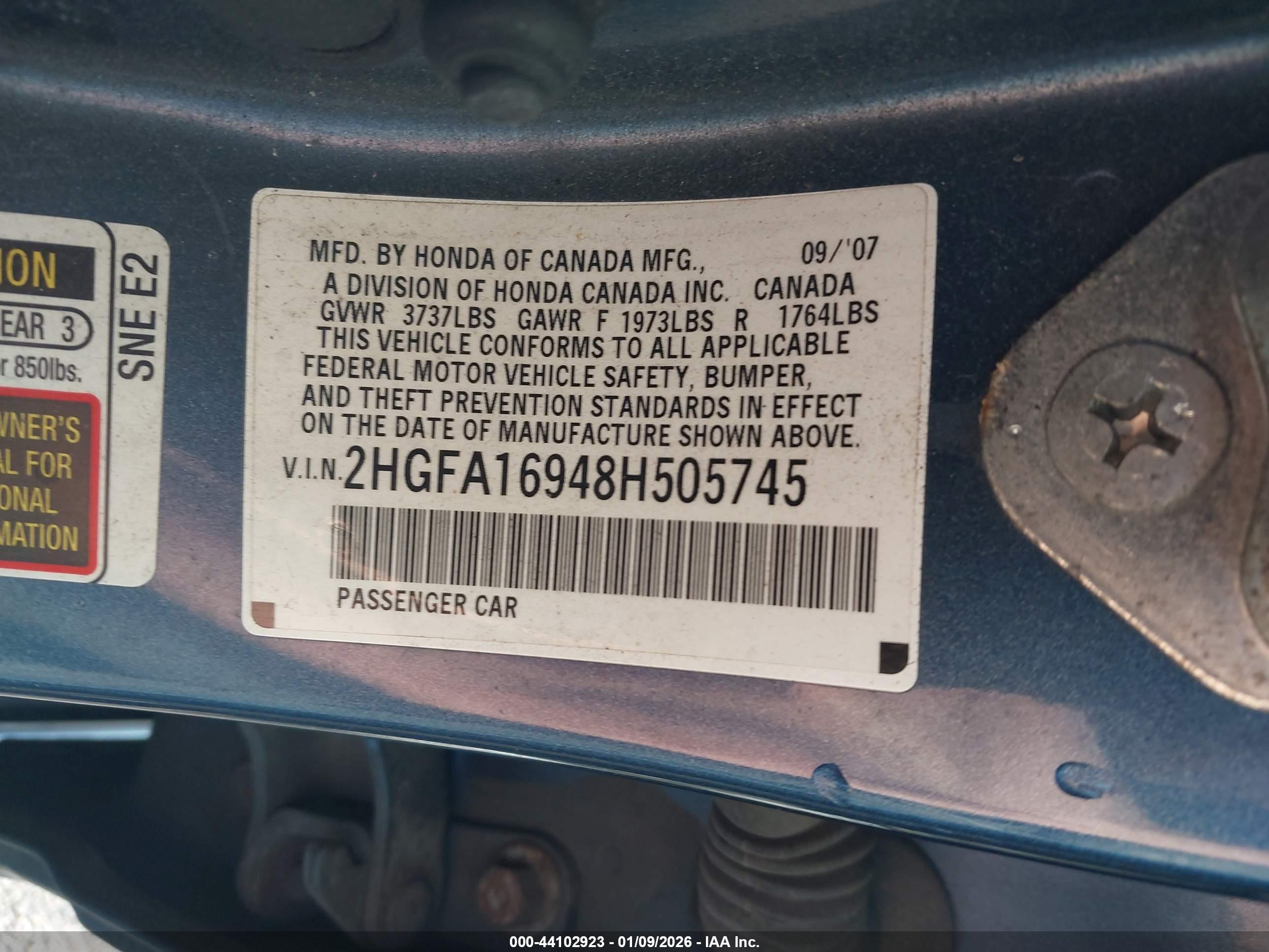 HONDA CIVIC image 9