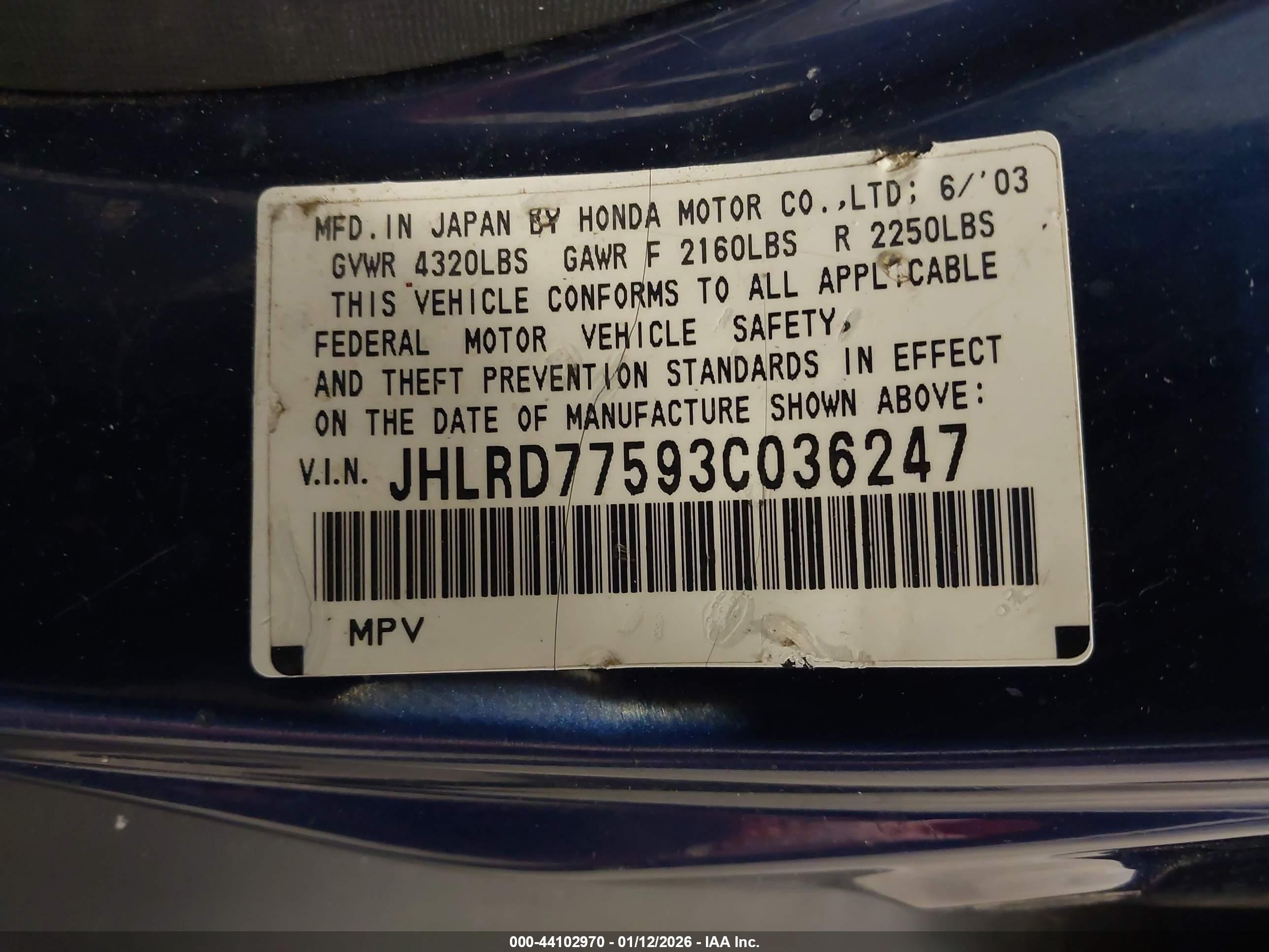 HONDA CR-V image 9