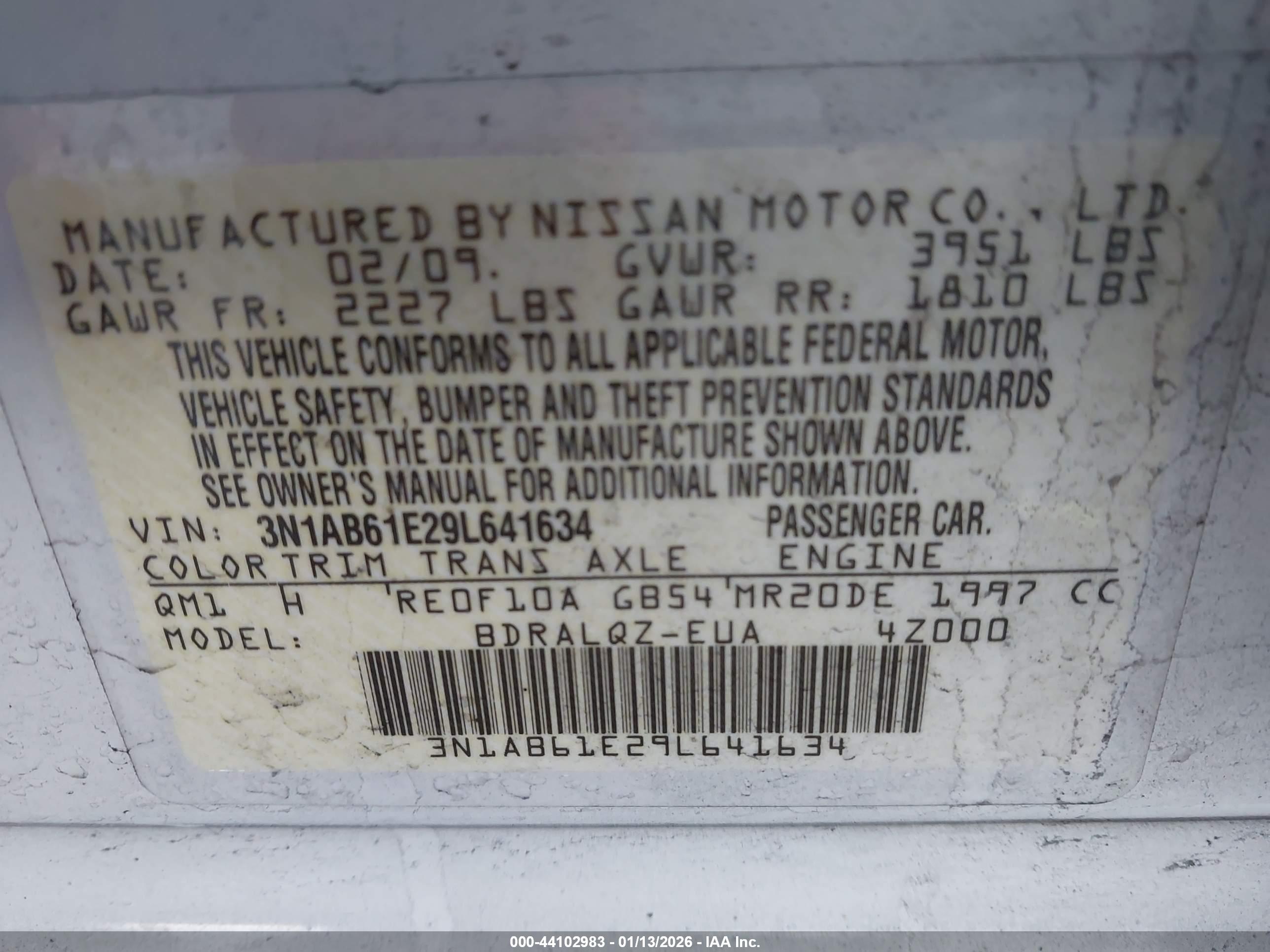 NISSAN SENTRA image 9