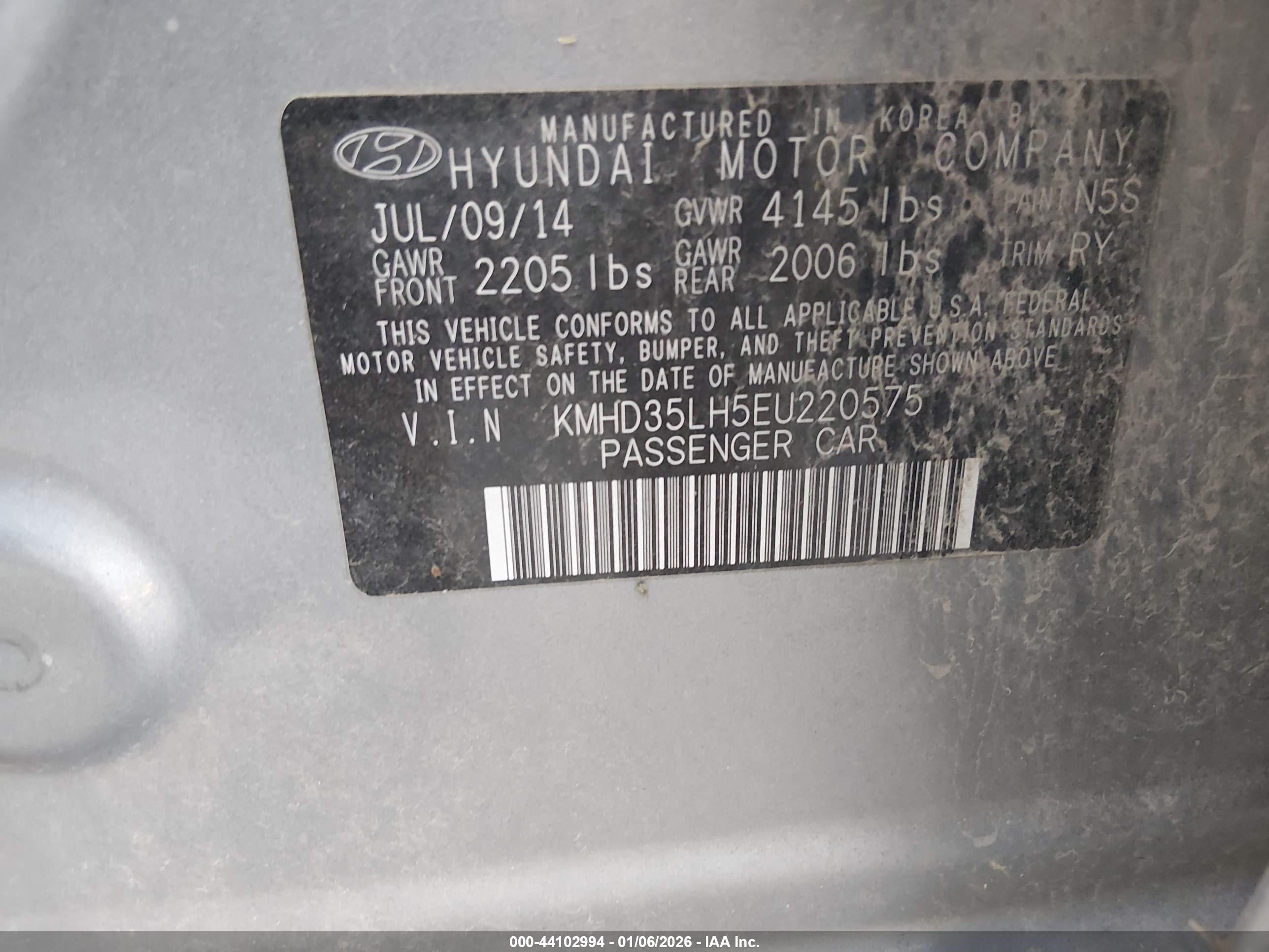 HYUNDAI ELANTRA image 9