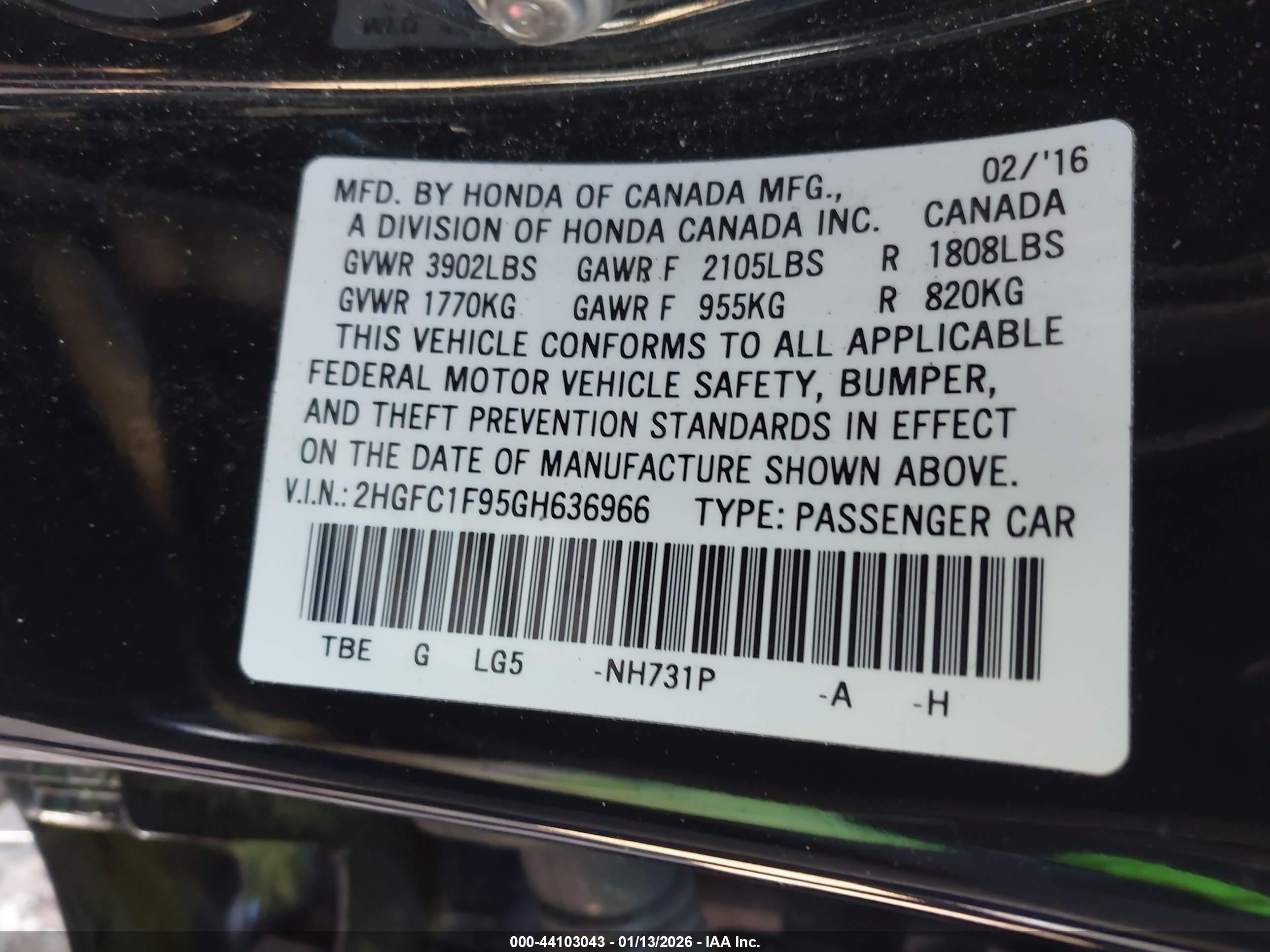 HONDA CIVIC image 9