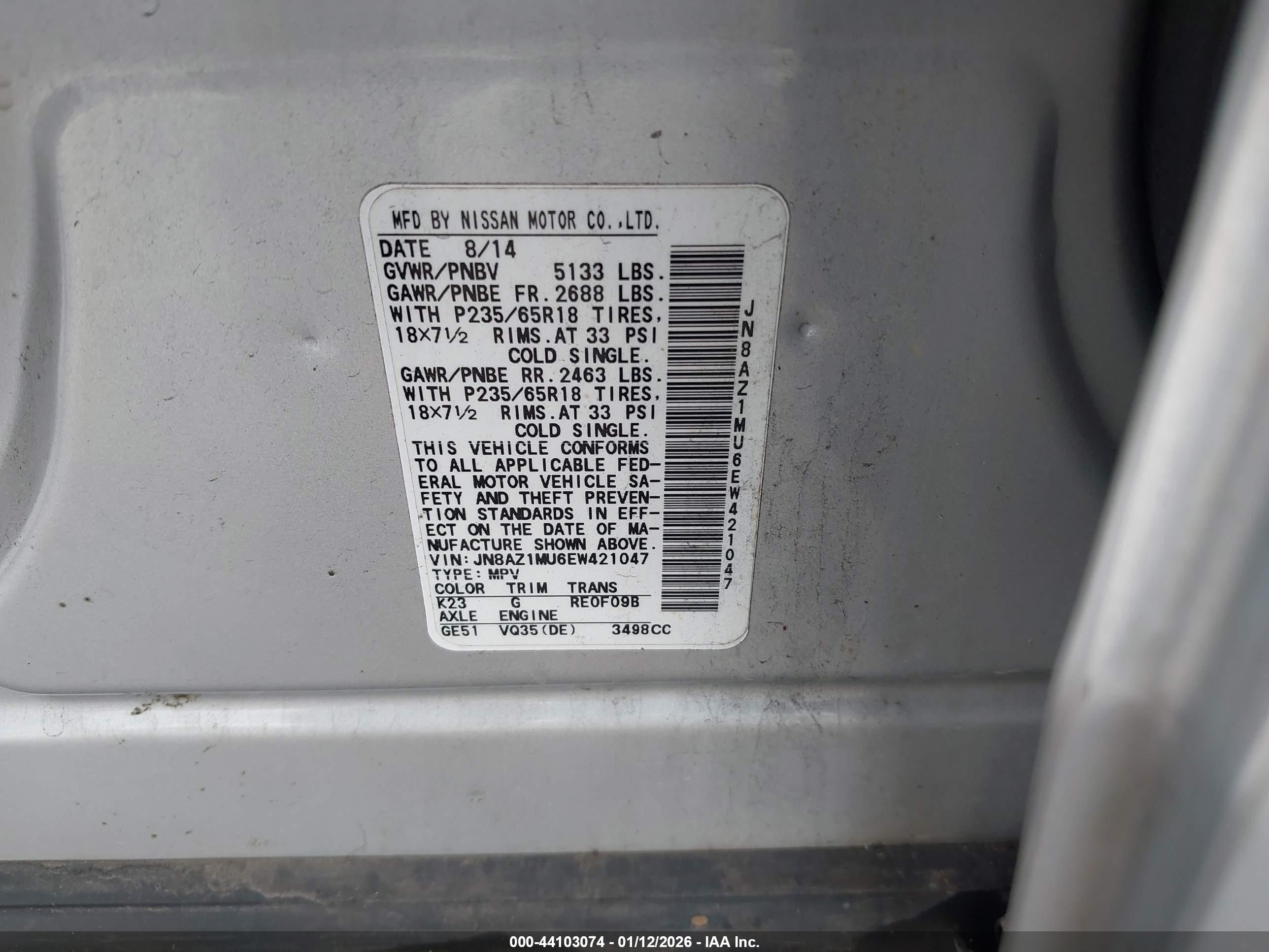 NISSAN MURANO image 9