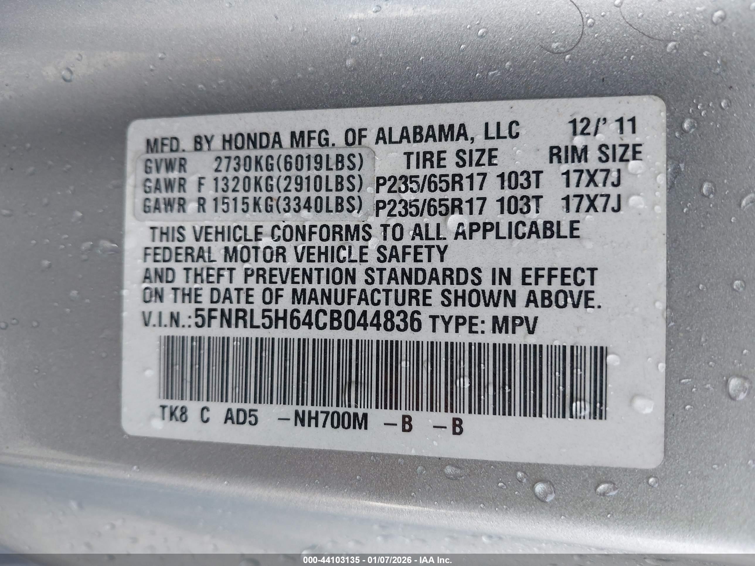 HONDA ODYSSEY image 9