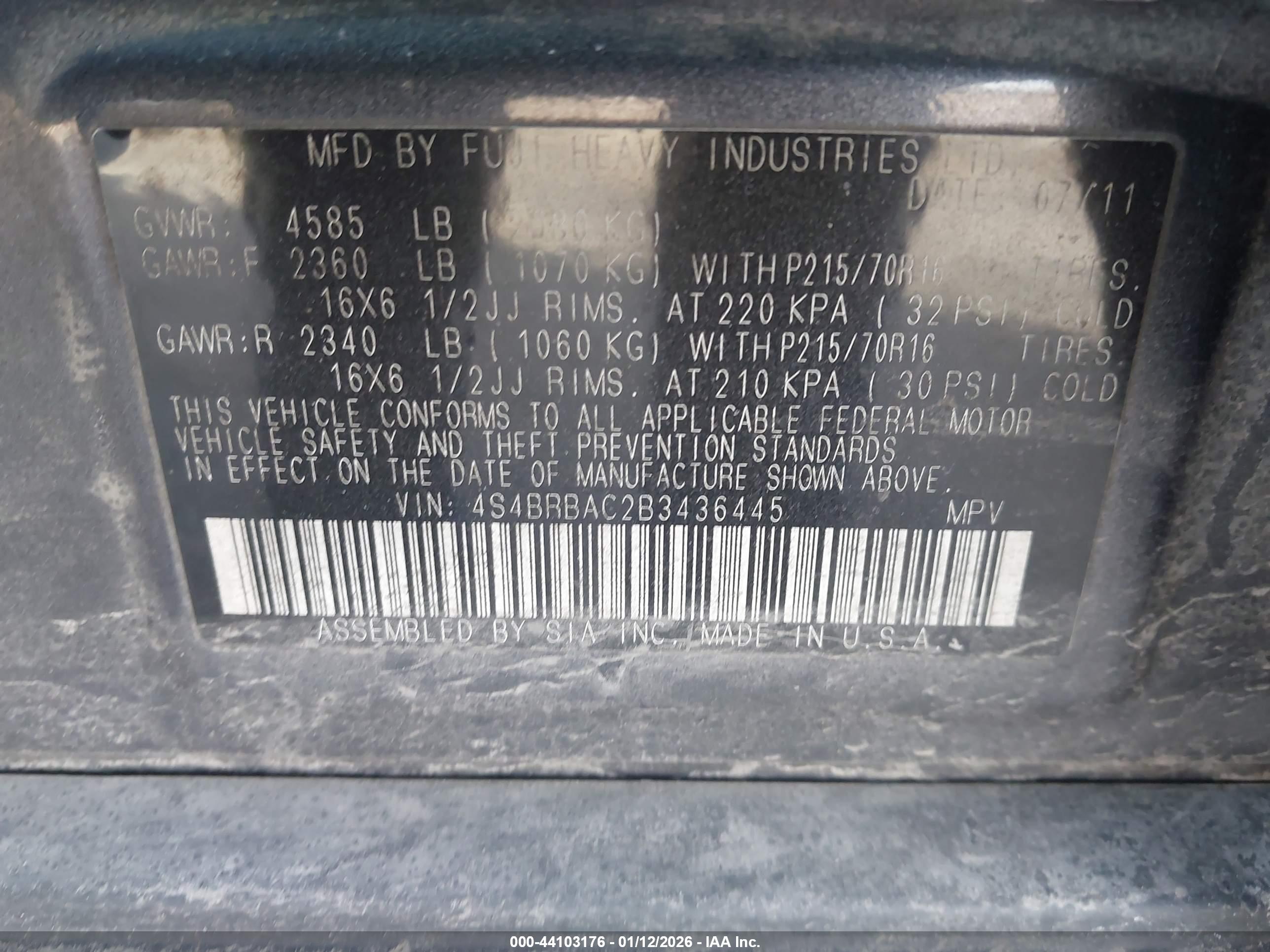 SUBARU OUTBACK image 9