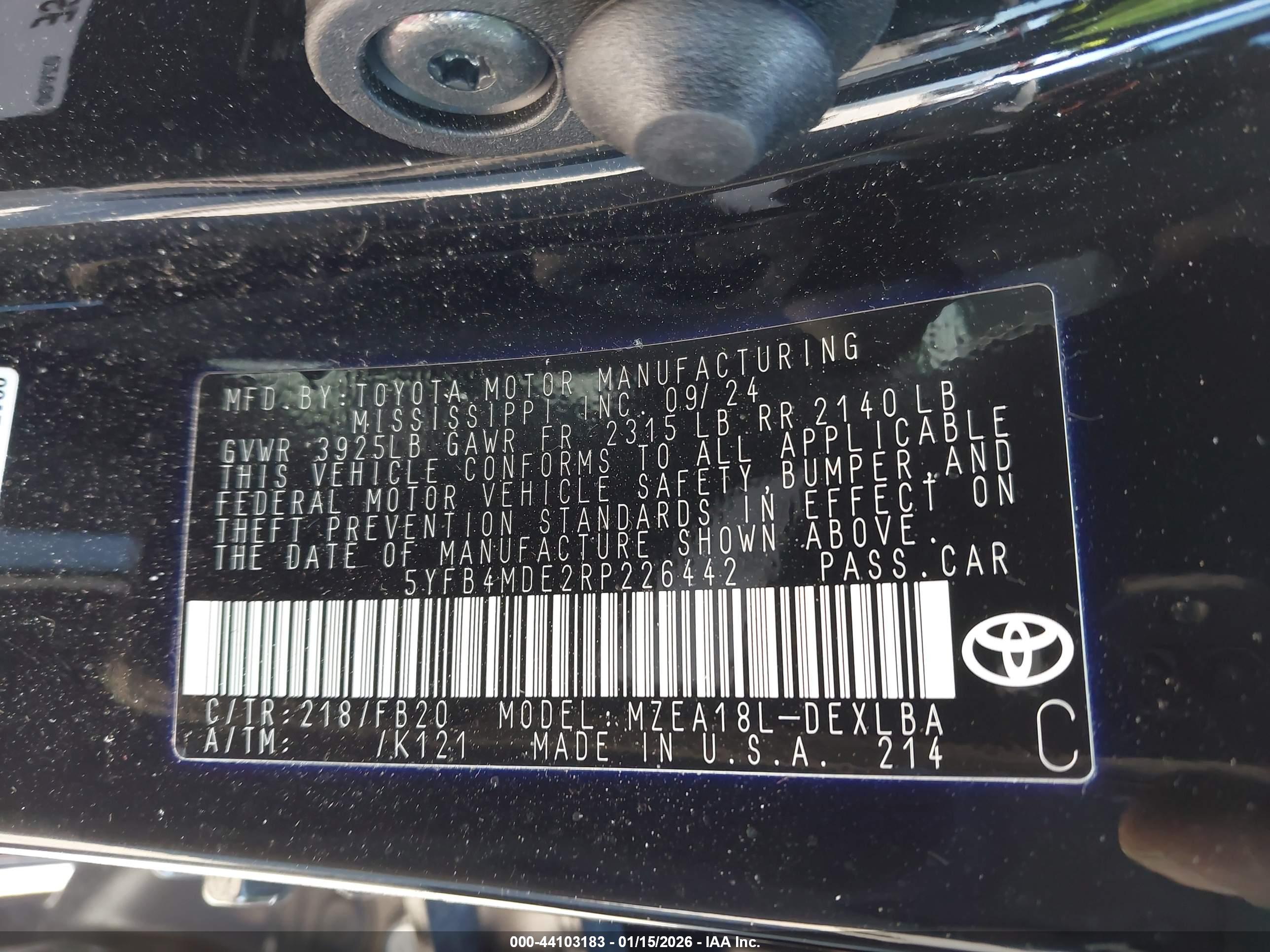TOYOTA COROLLA image 9