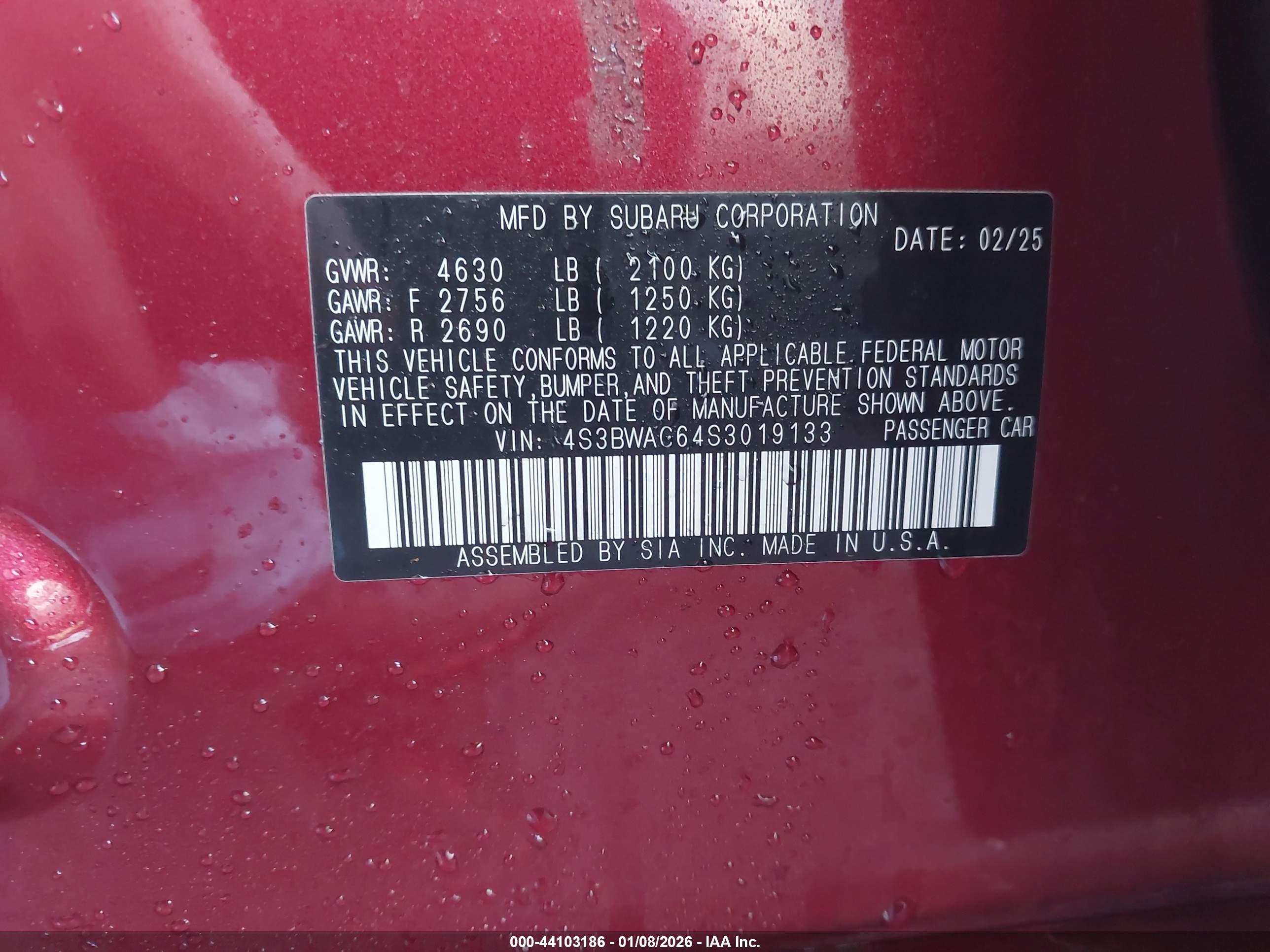 SUBARU LEGACY image 9