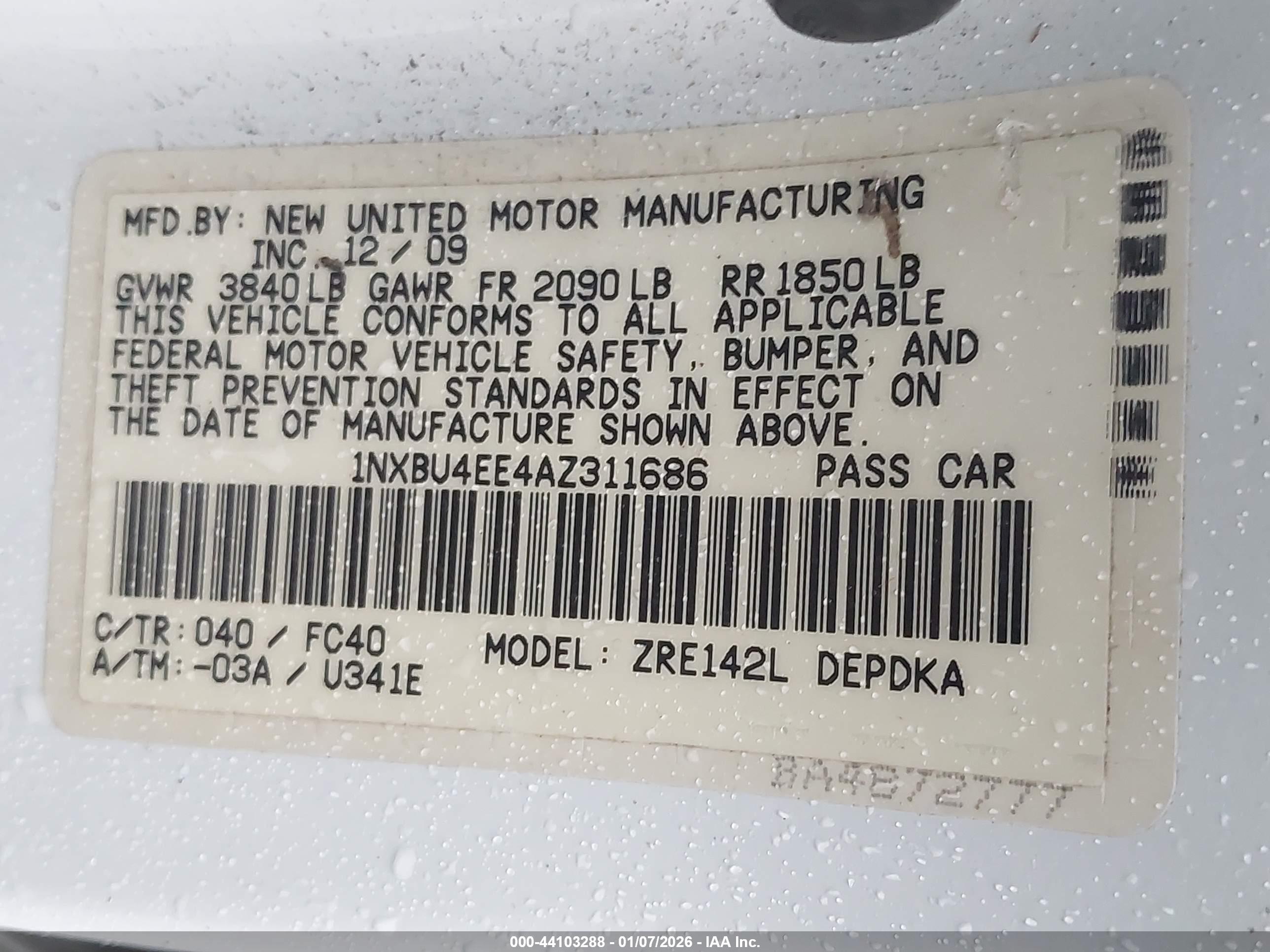 TOYOTA COROLLA image 9