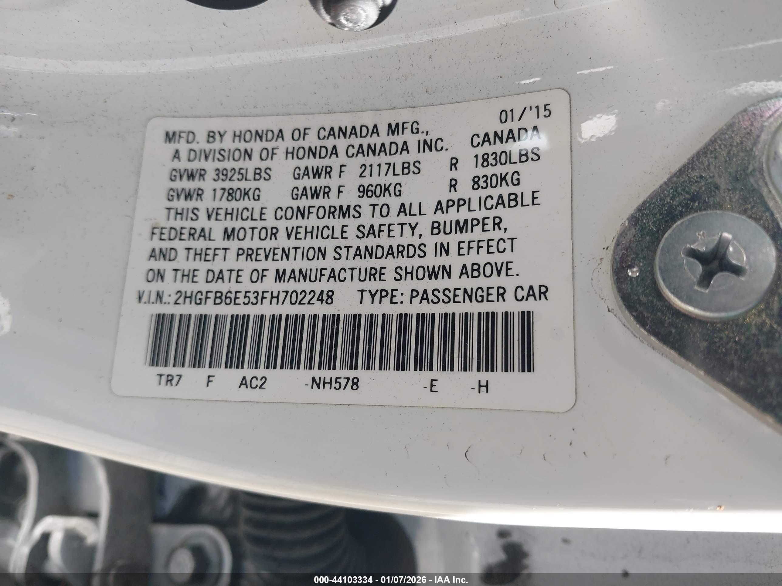 HONDA CIVIC image 9