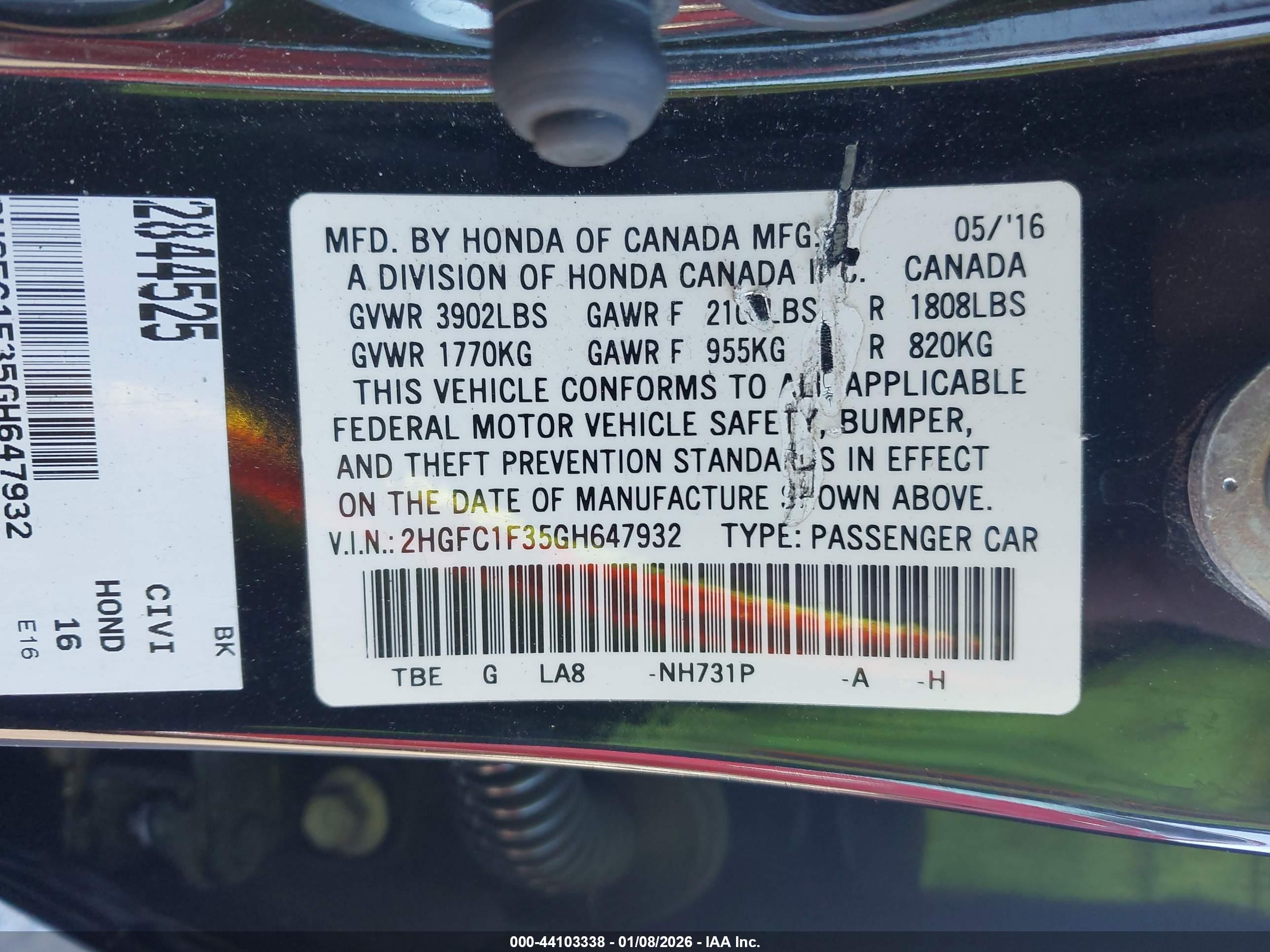 HONDA CIVIC image 9