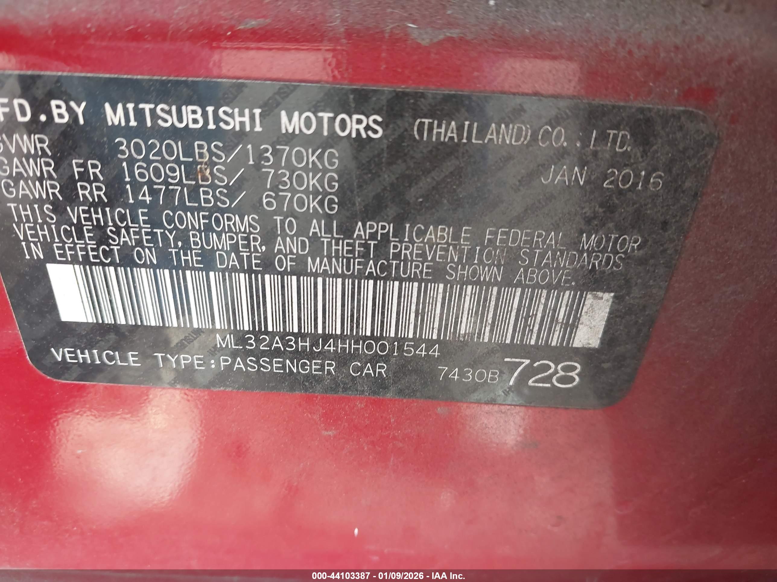 MITSUBISHI MIRAGE image 9
