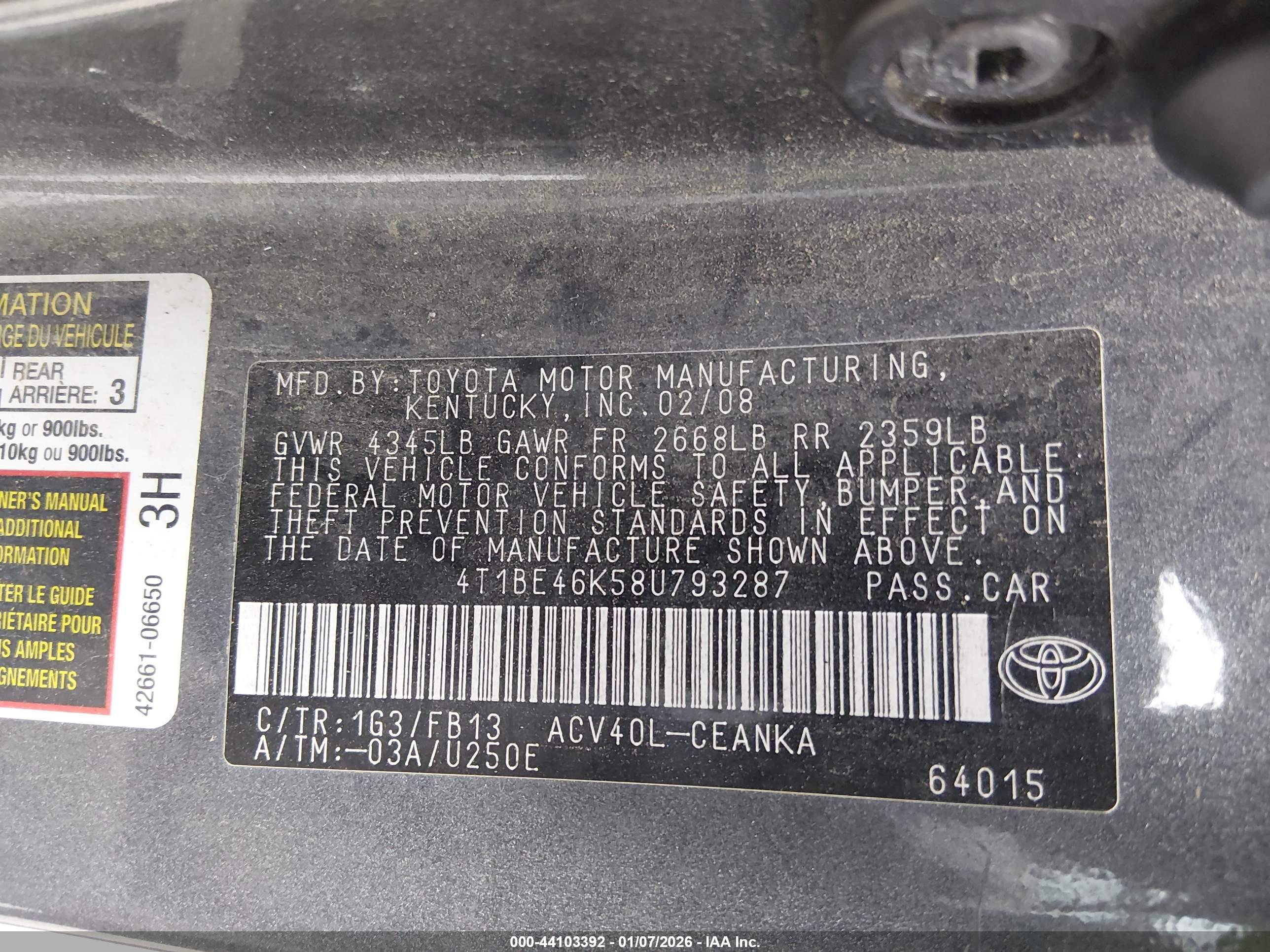 TOYOTA CAMRY image 9