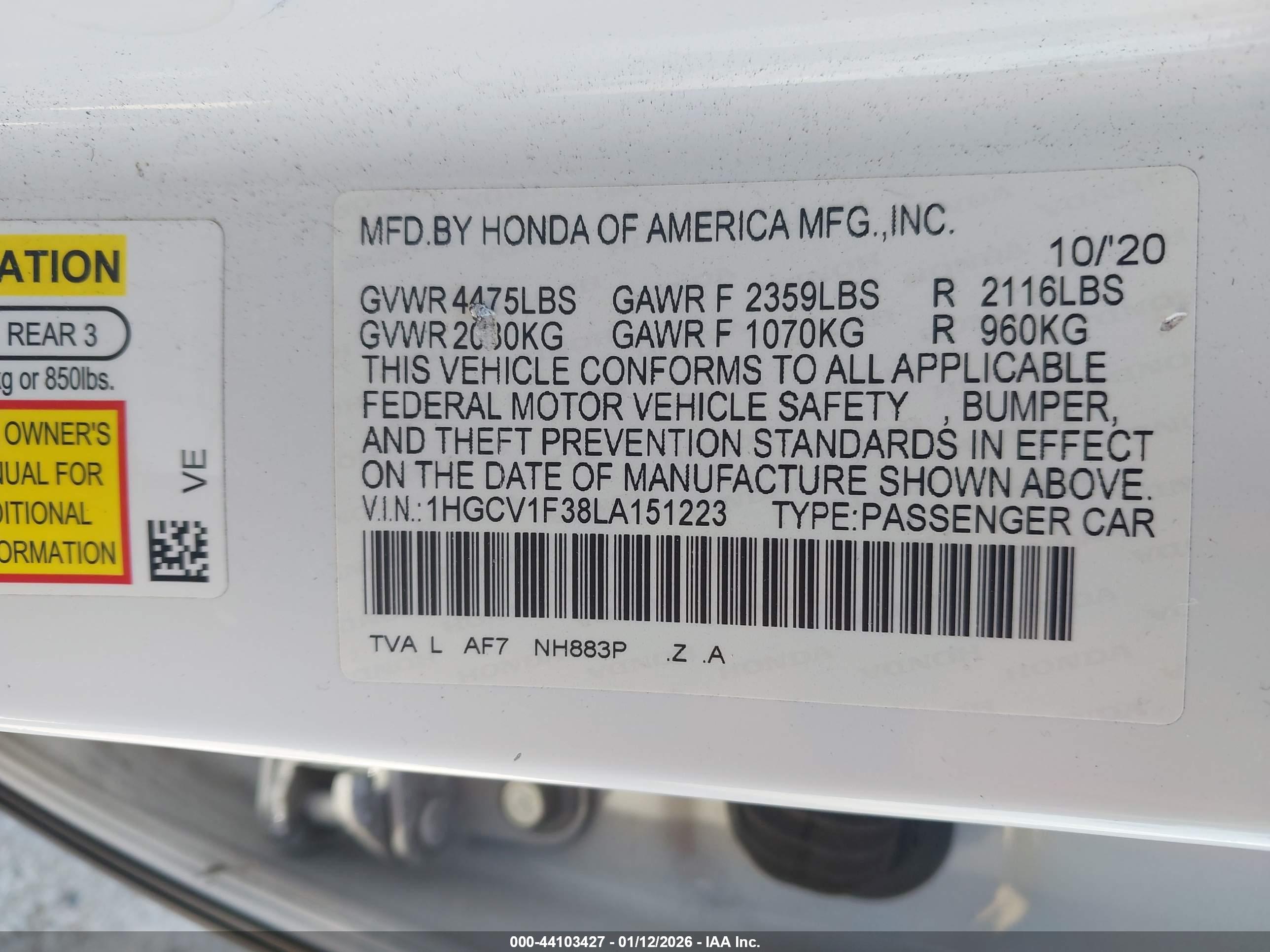 HONDA ACCORD image 9