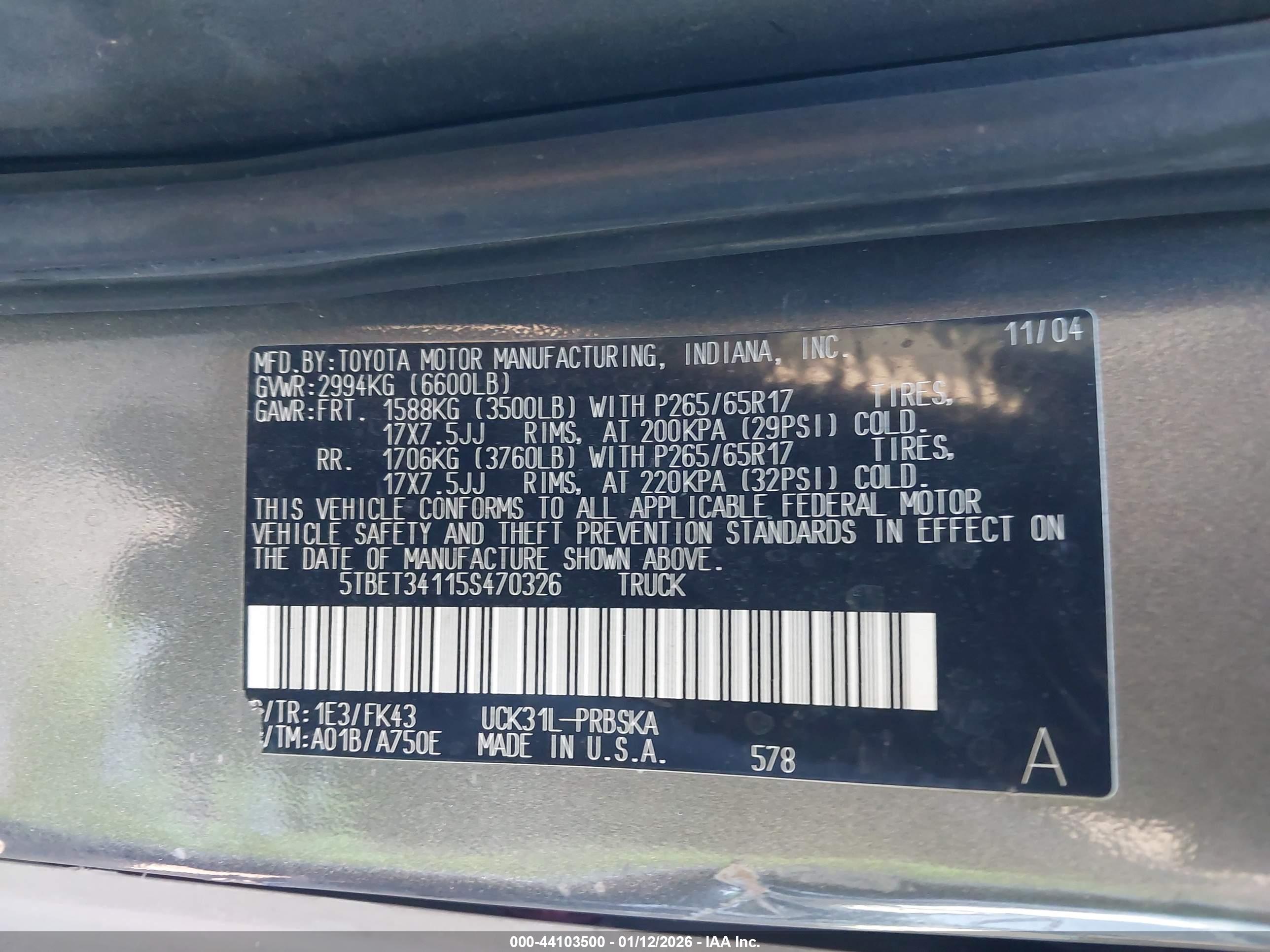 TOYOTA TUNDRA image 9