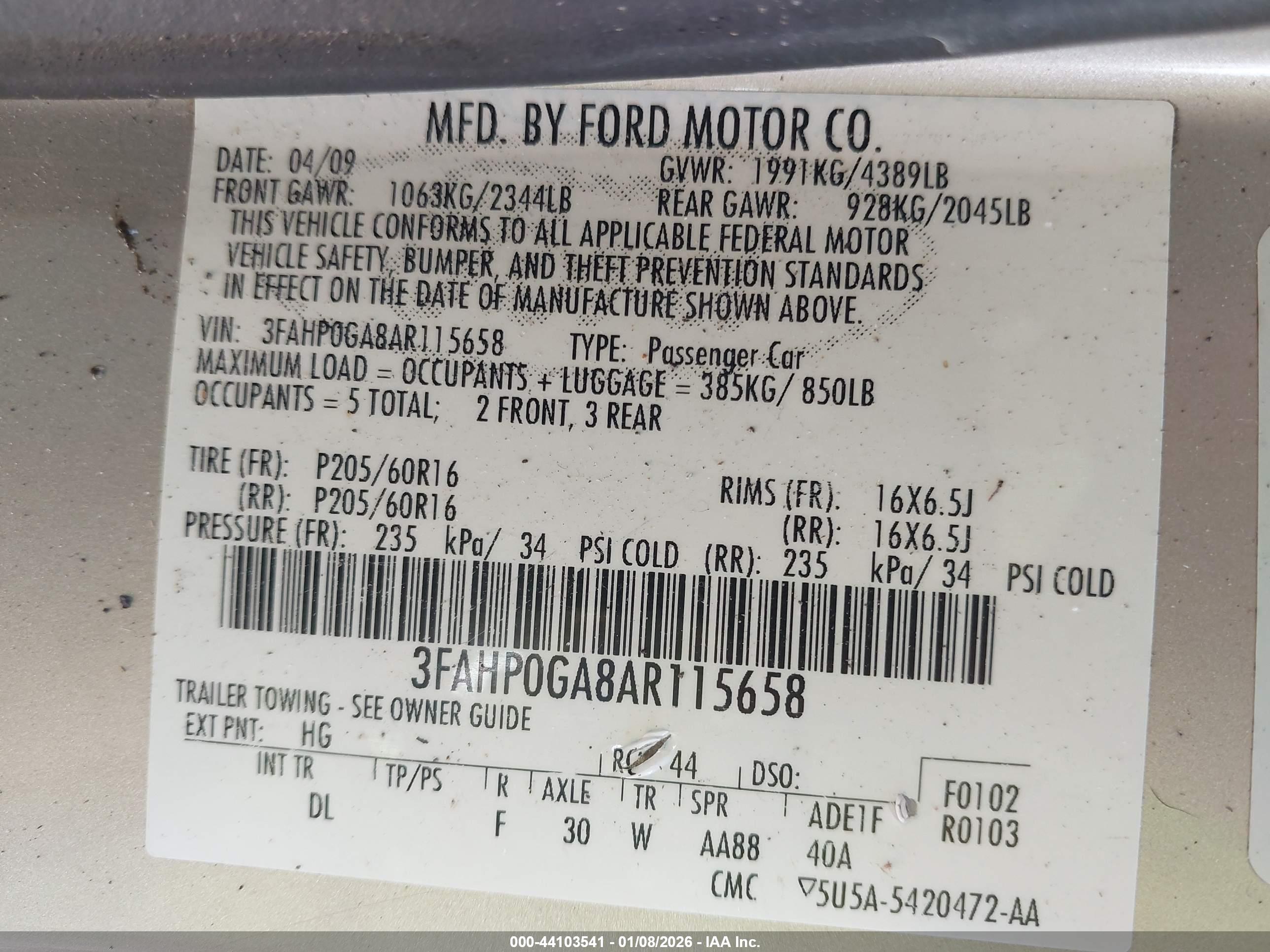 FORD FUSION image 9