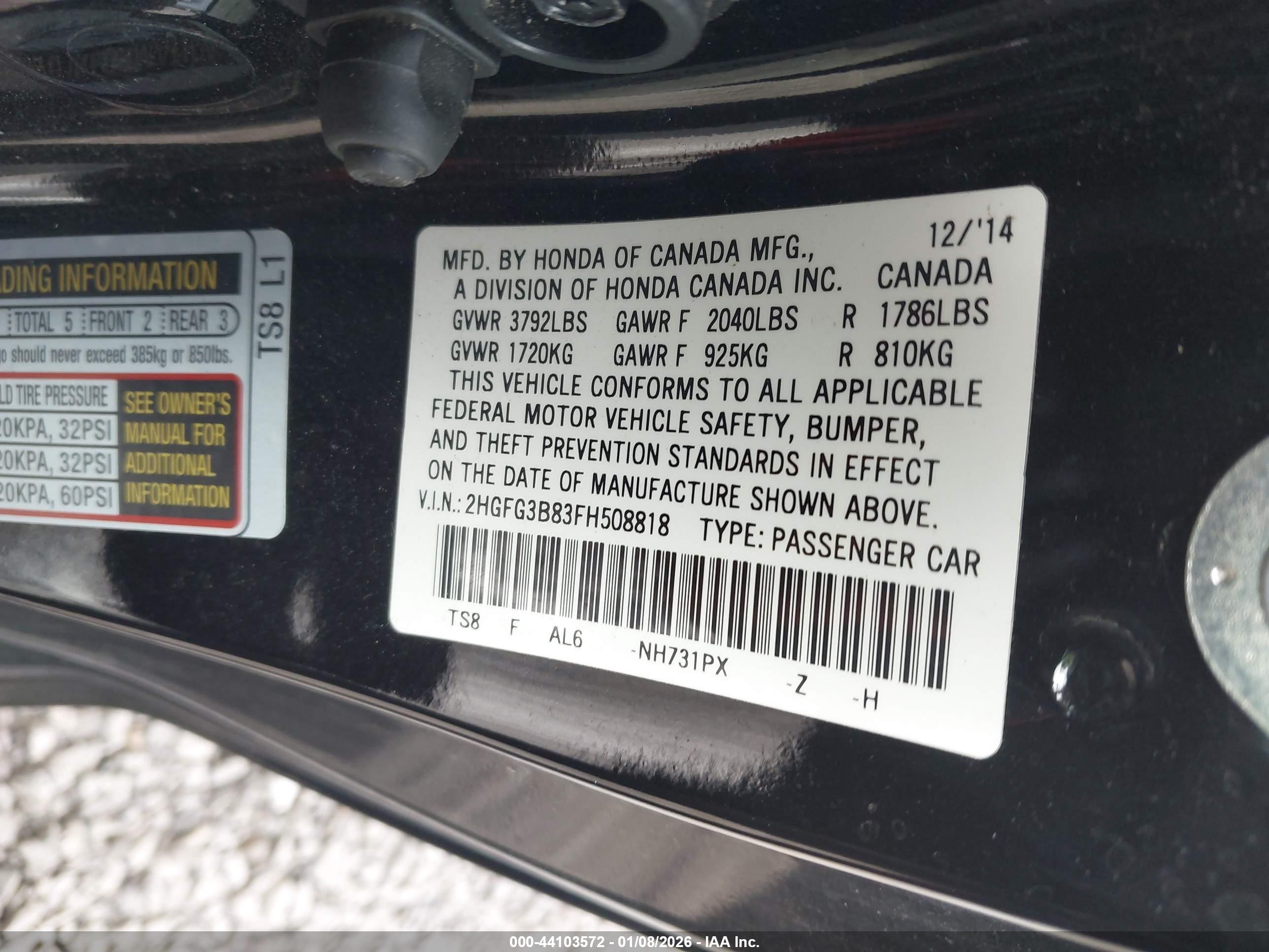 HONDA CIVIC image 9