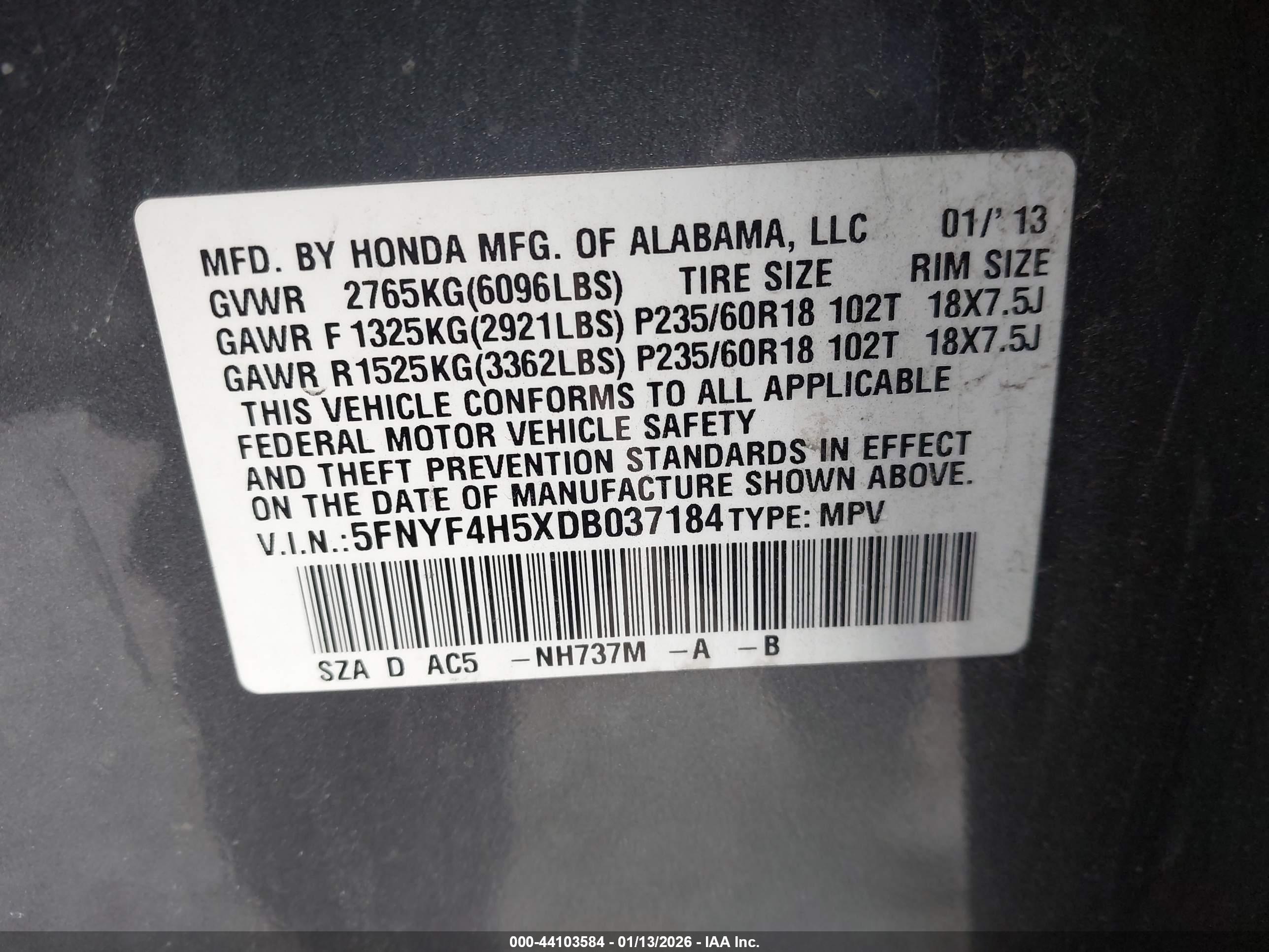HONDA PILOT image 9