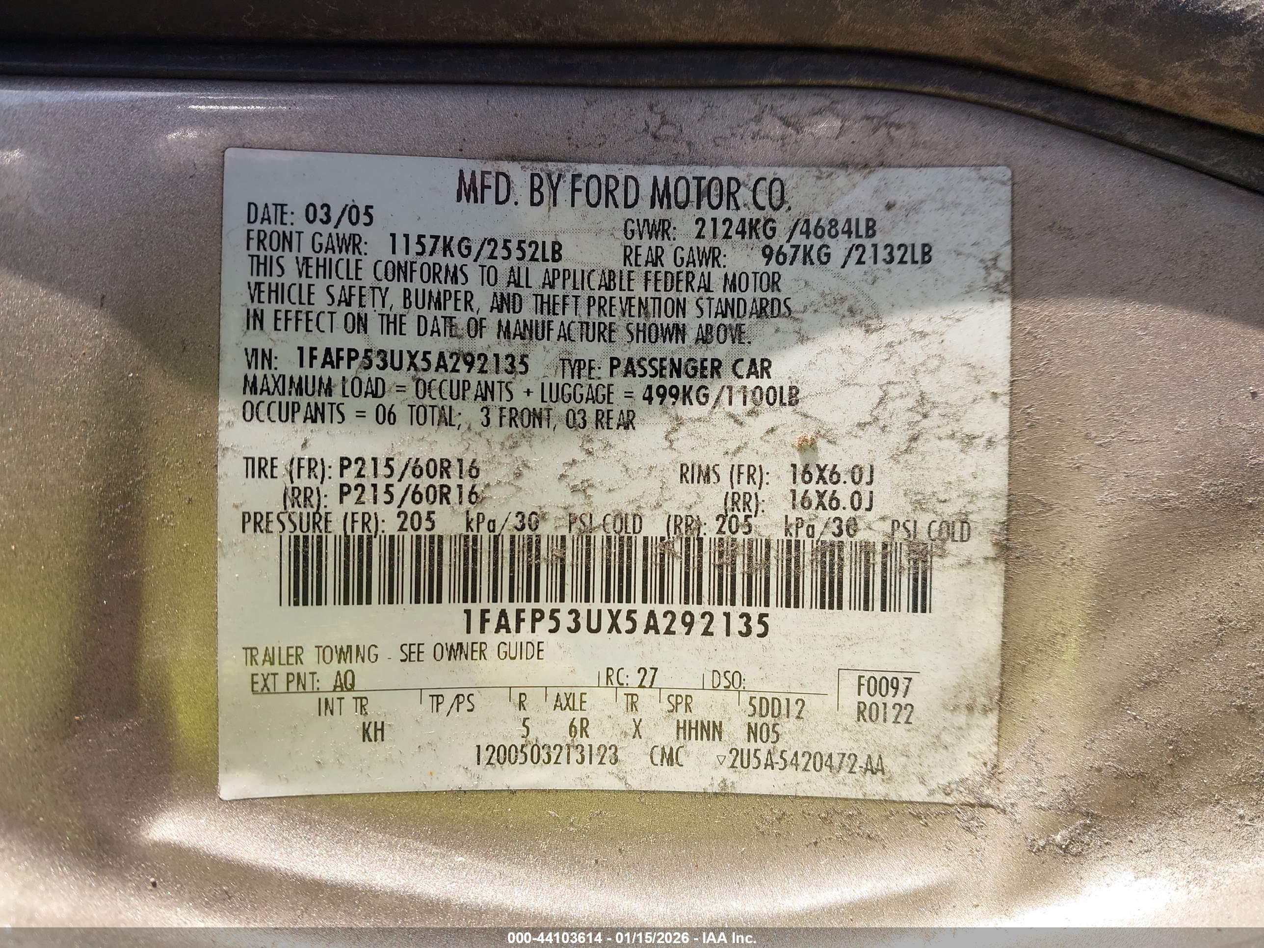 FORD TAURUS image 9