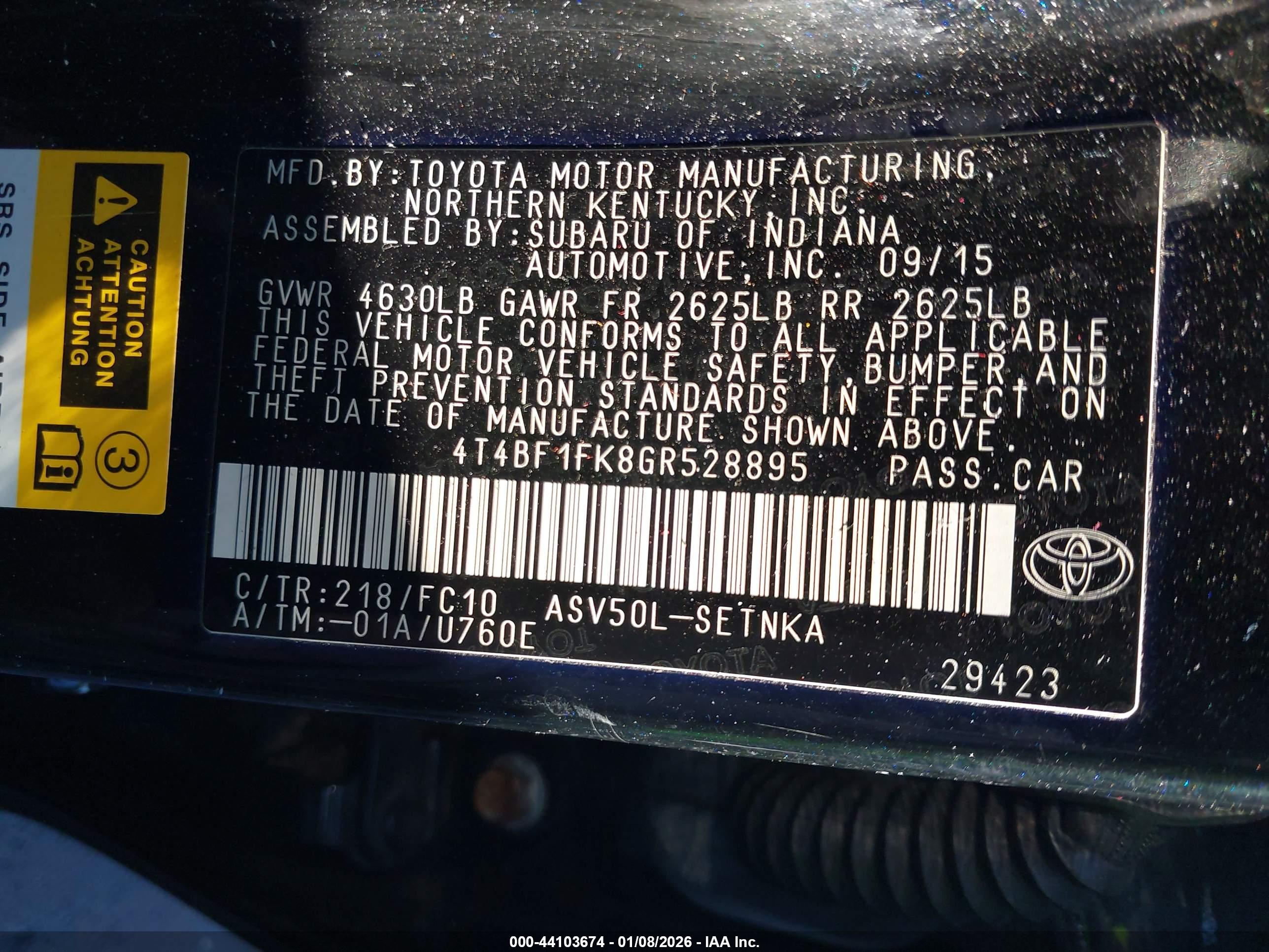TOYOTA CAMRY image 9