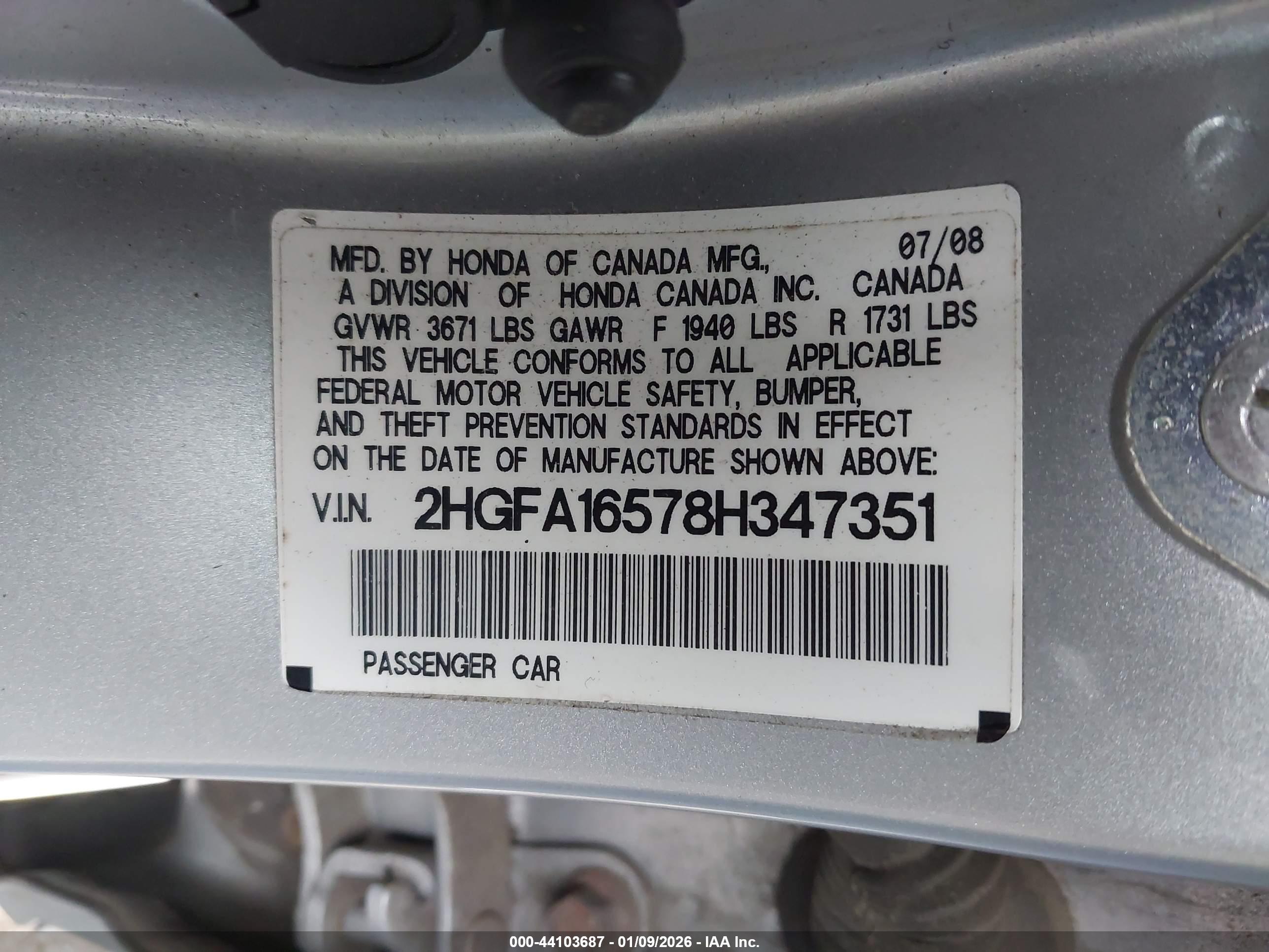 HONDA CIVIC image 9