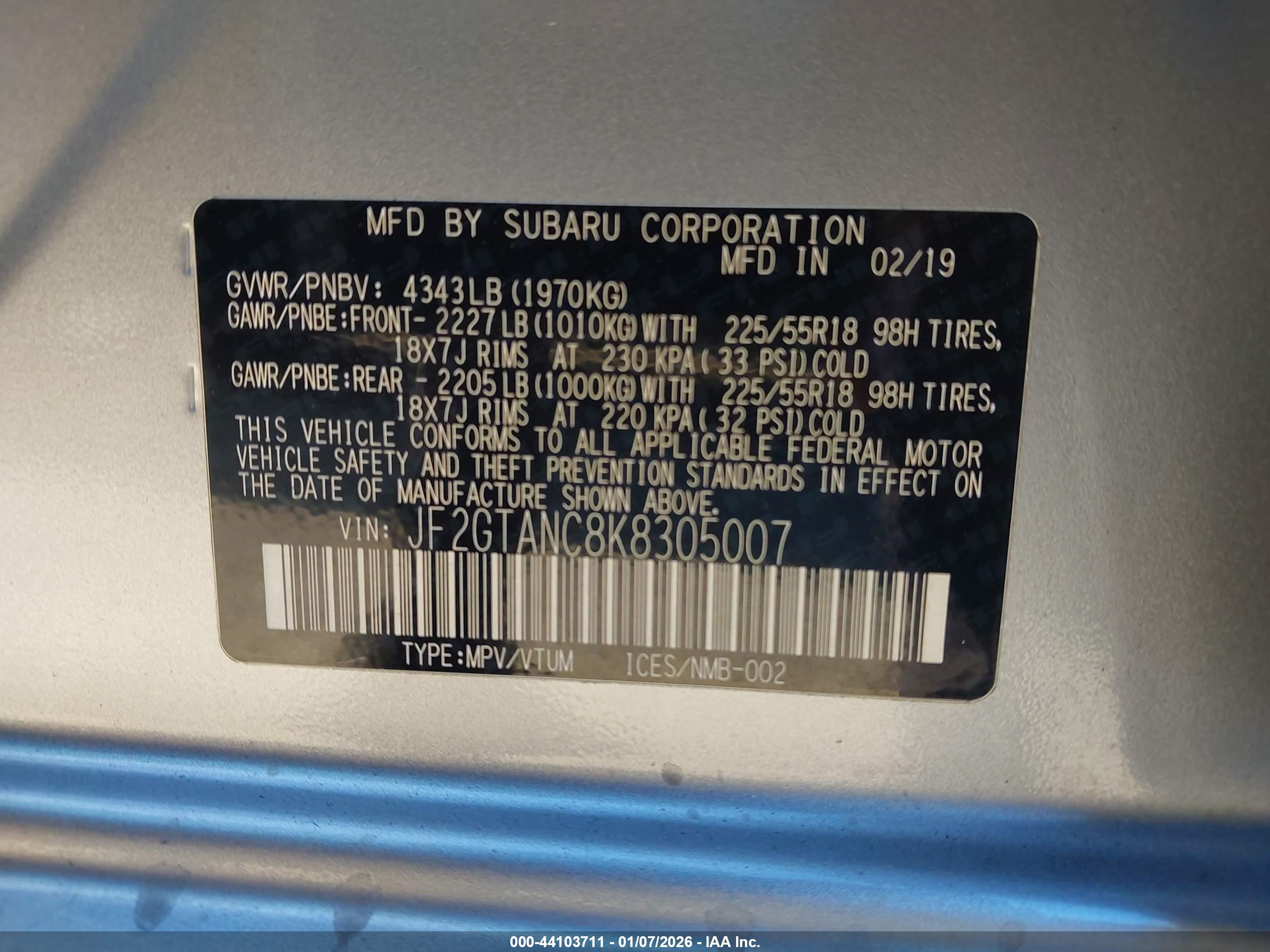 SUBARU CROSSTREK image 9