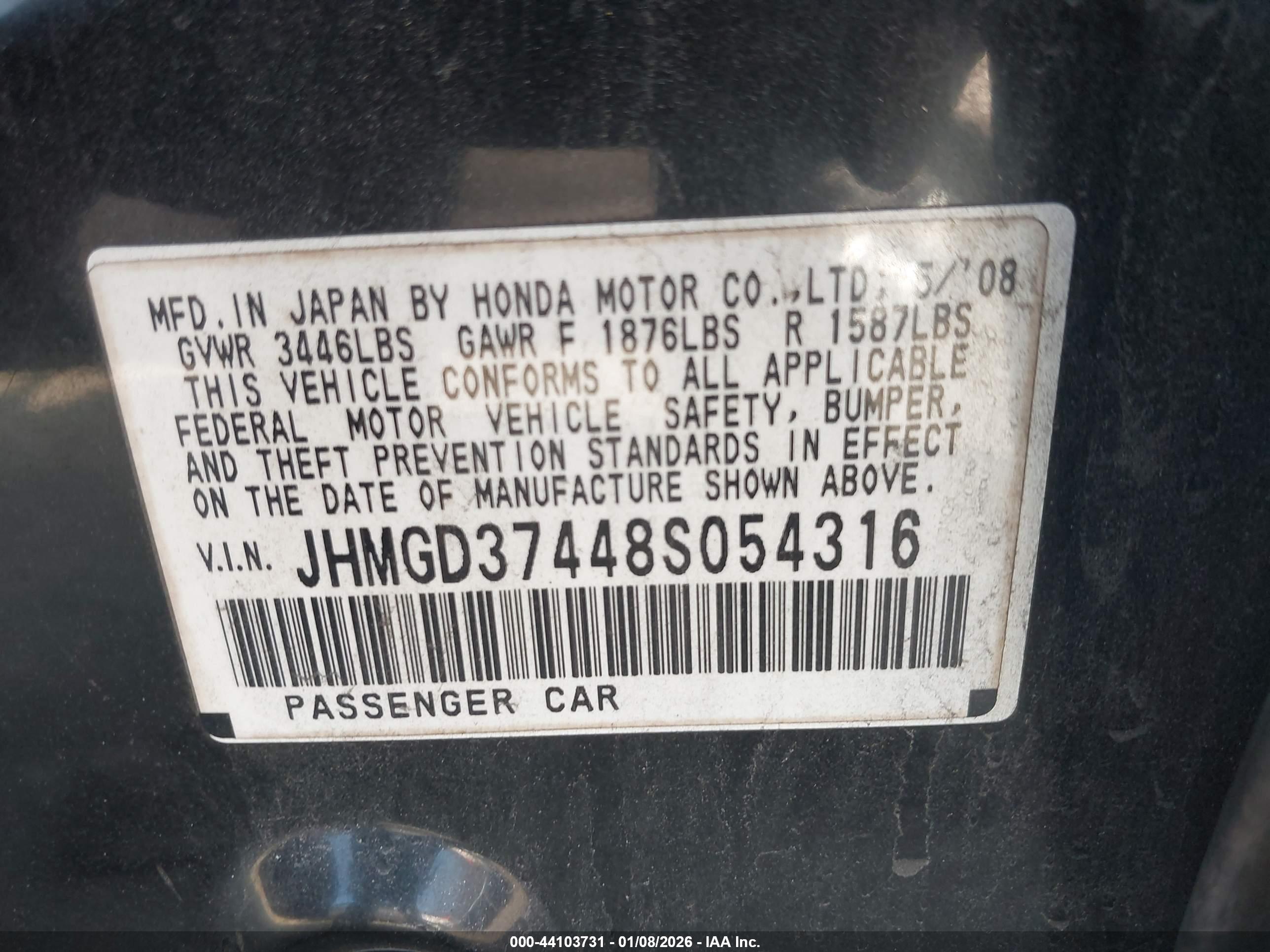 HONDA FIT image 9