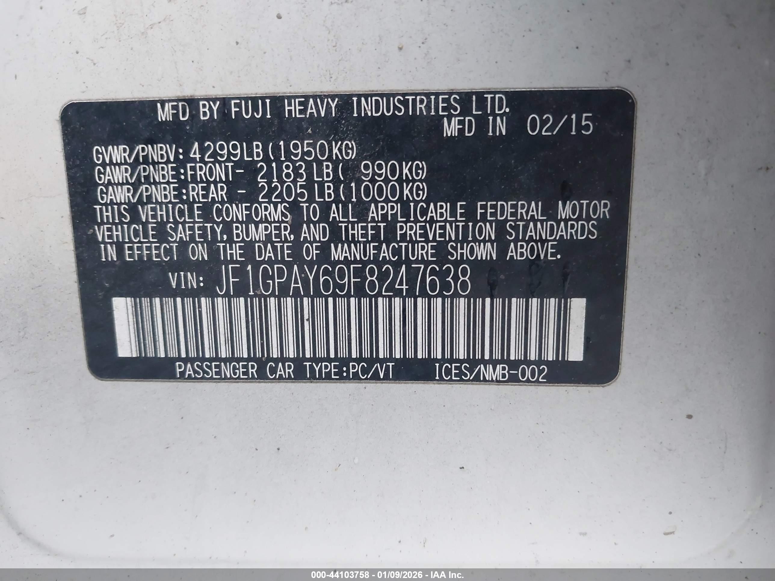 SUBARU IMPREZA image 9