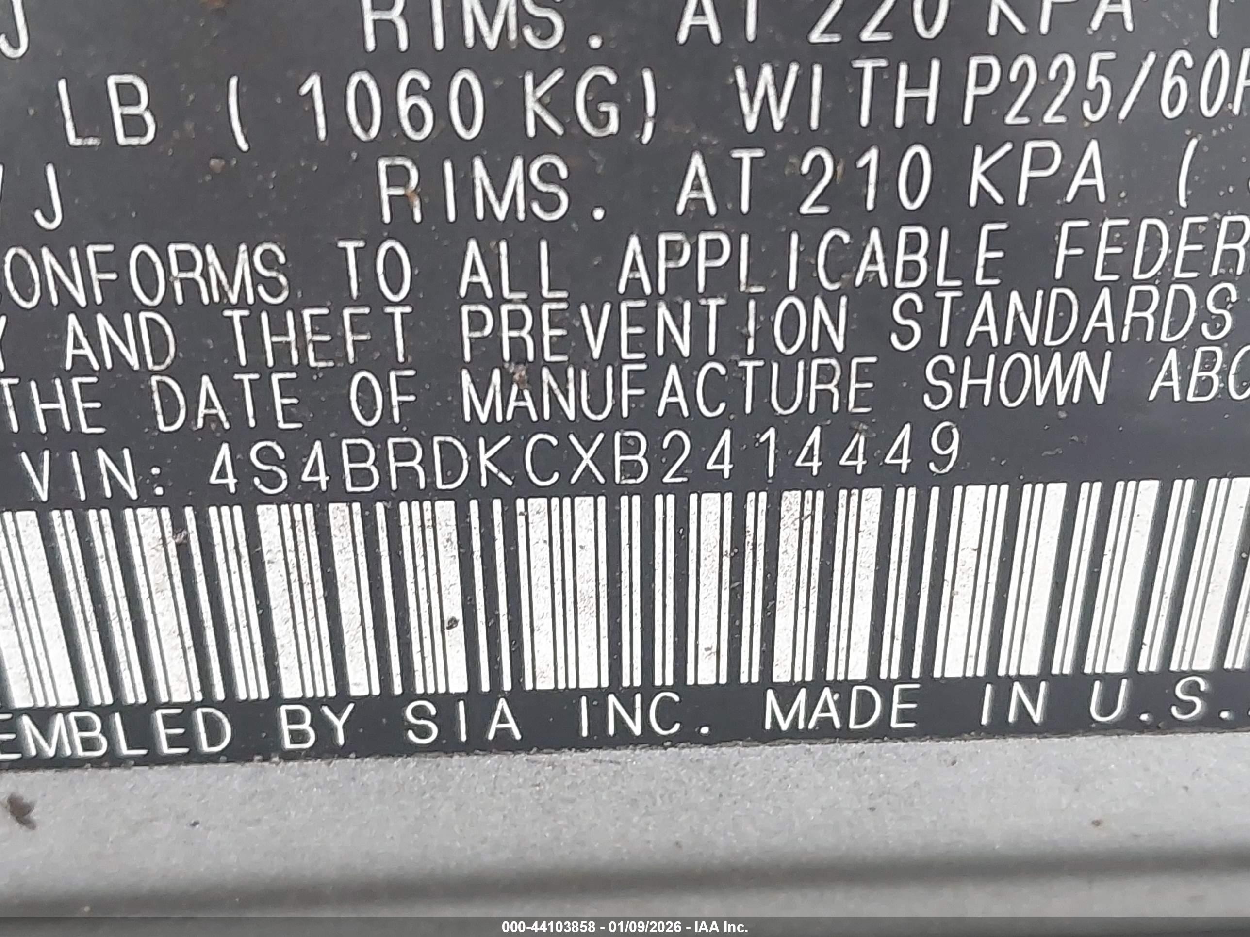 SUBARU OUTBACK image 9