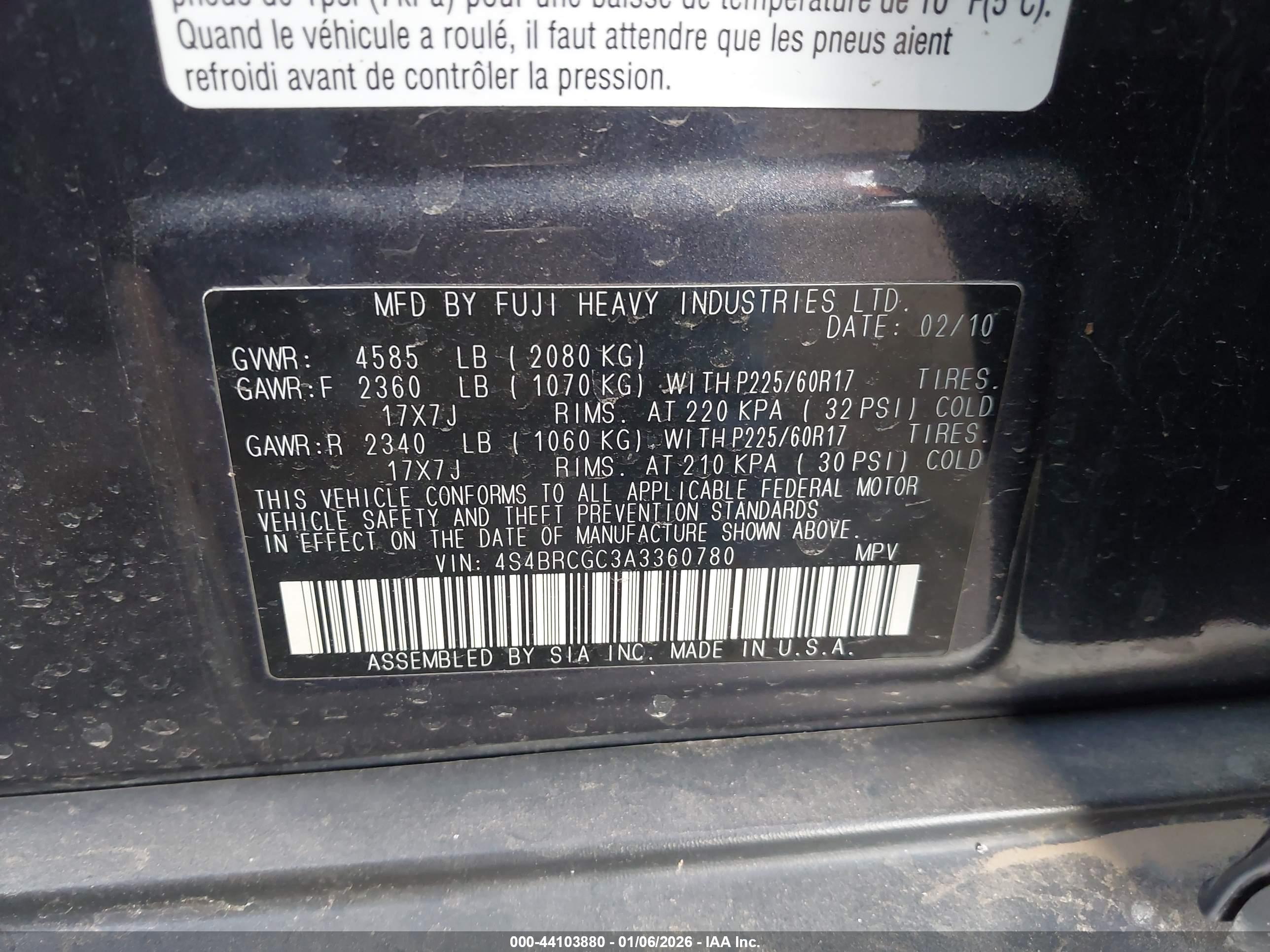 SUBARU OUTBACK image 9