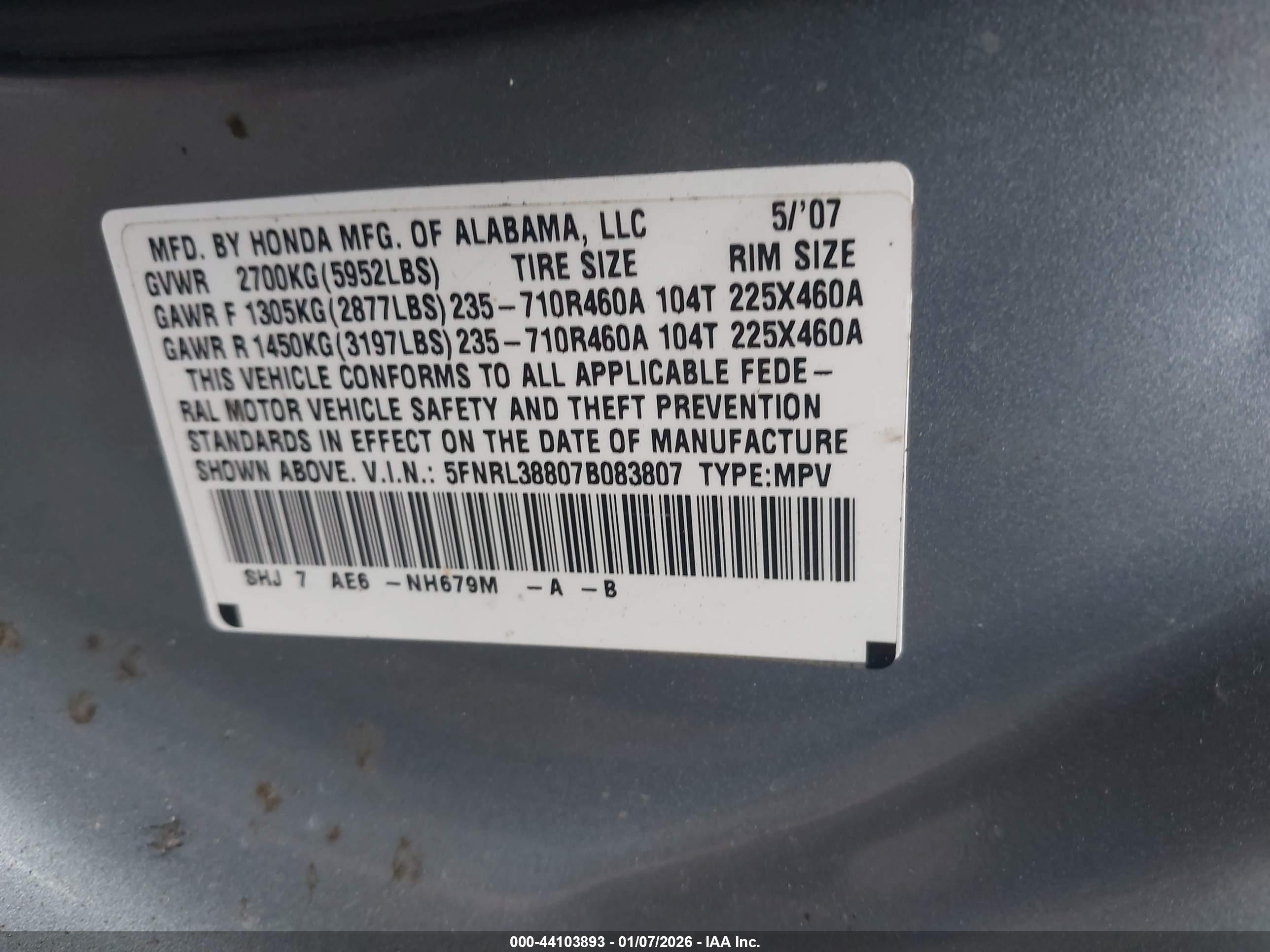 HONDA ODYSSEY image 9