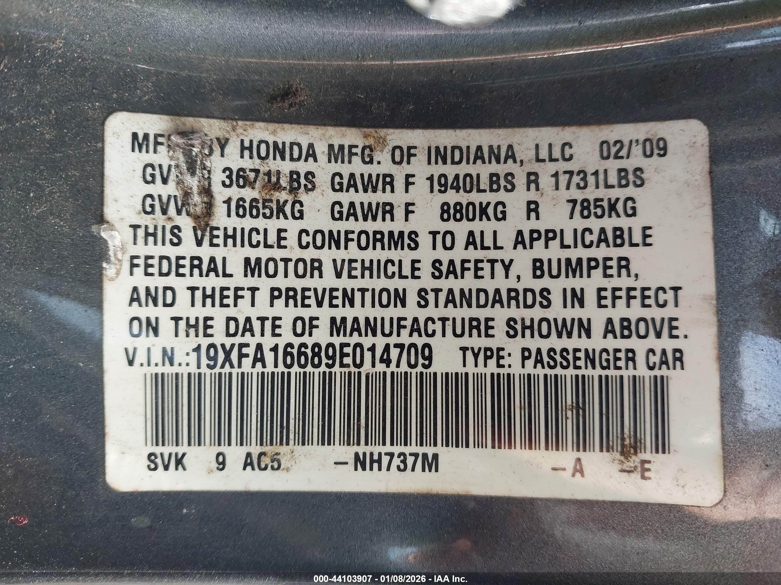 HONDA CIVIC image 9